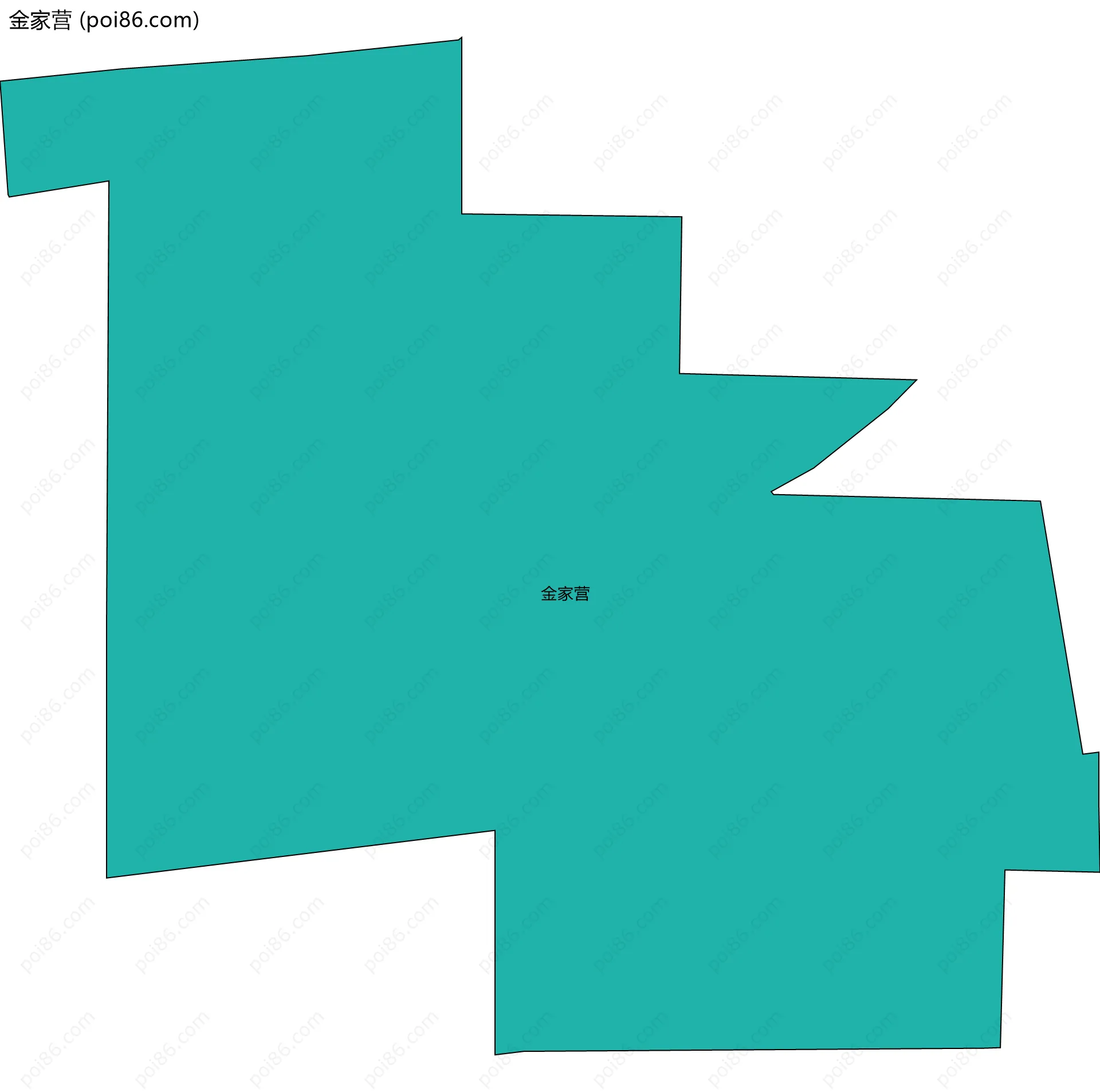 金家营边界地图