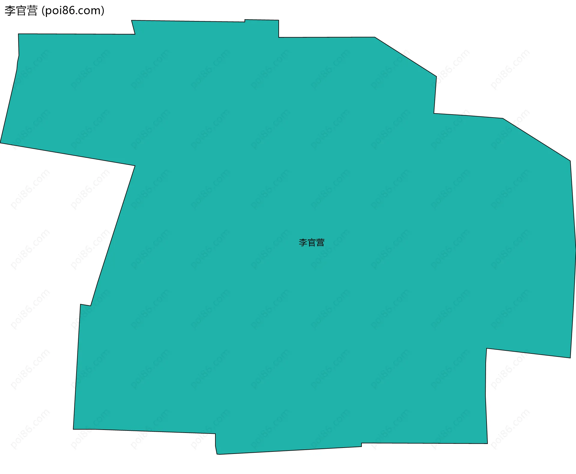 李官营边界地图