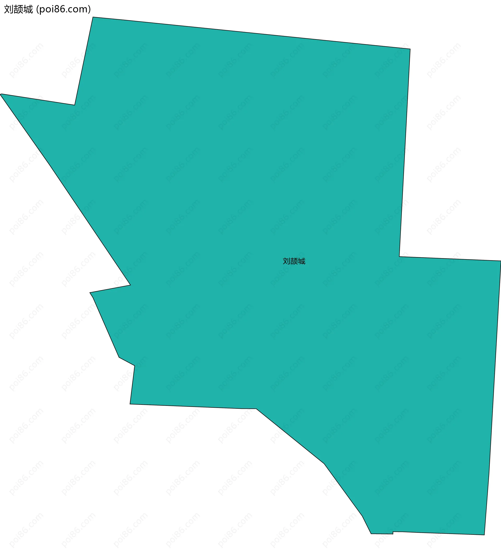 刘颉城边界地图