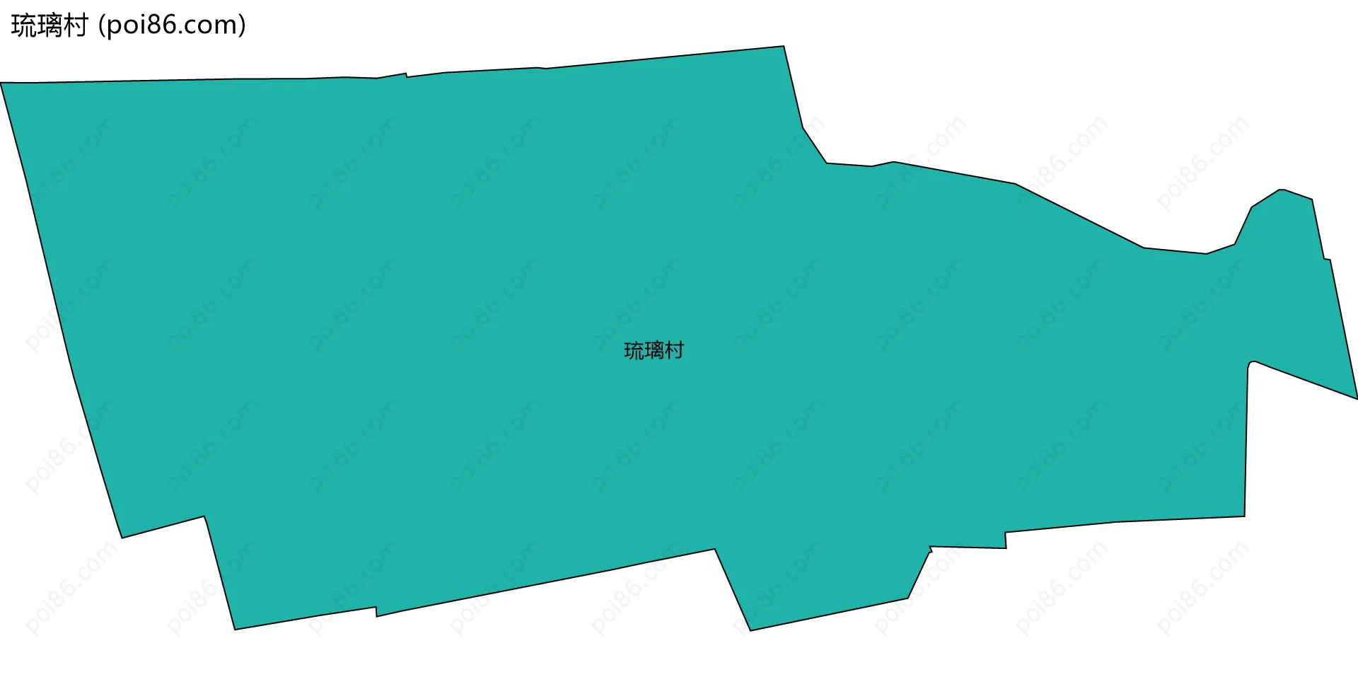 琉璃村边界地图