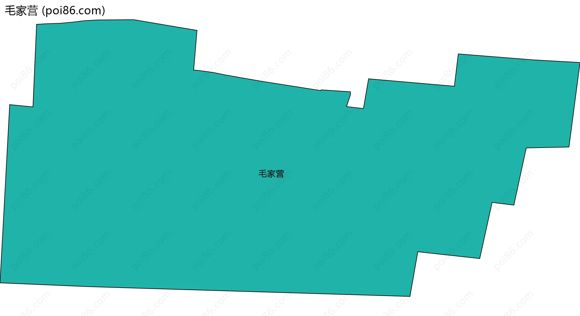 毛家营边界地图