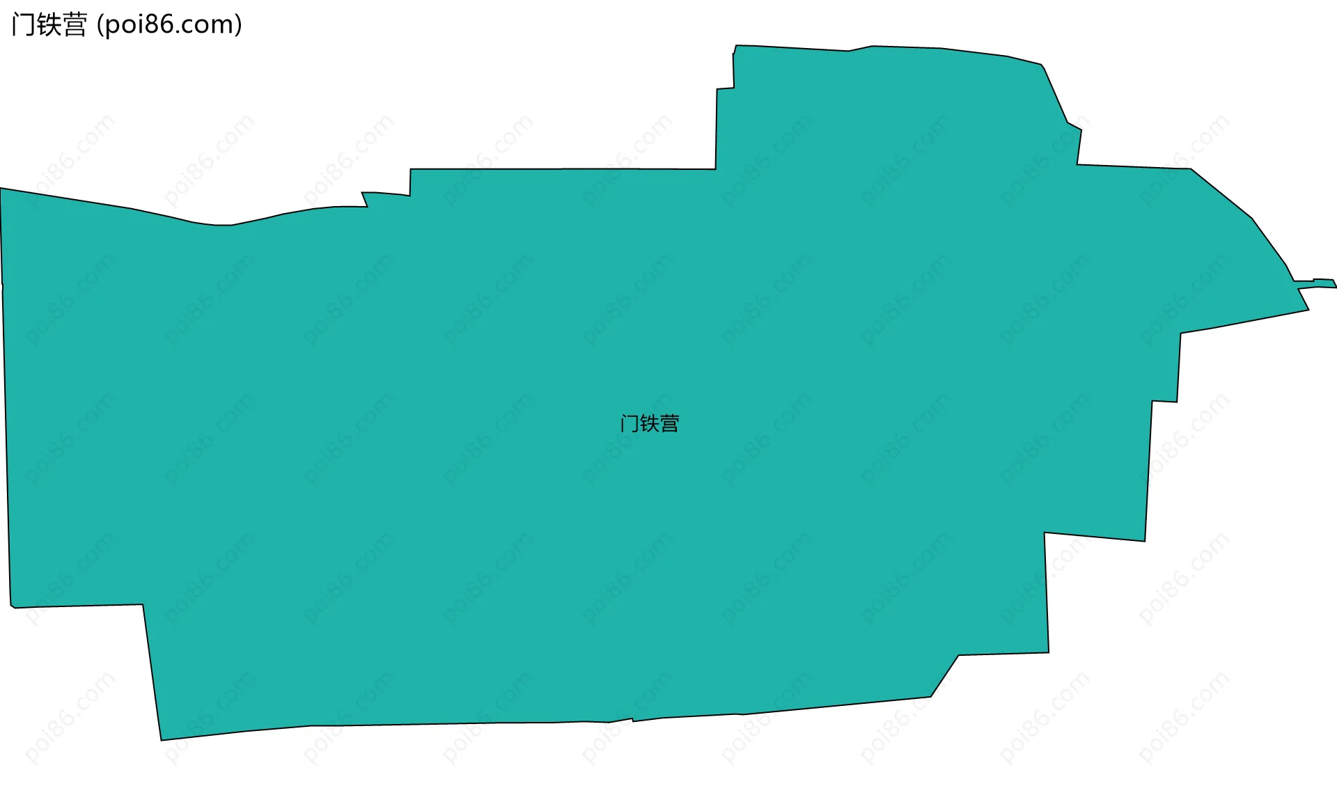 门铁营边界地图