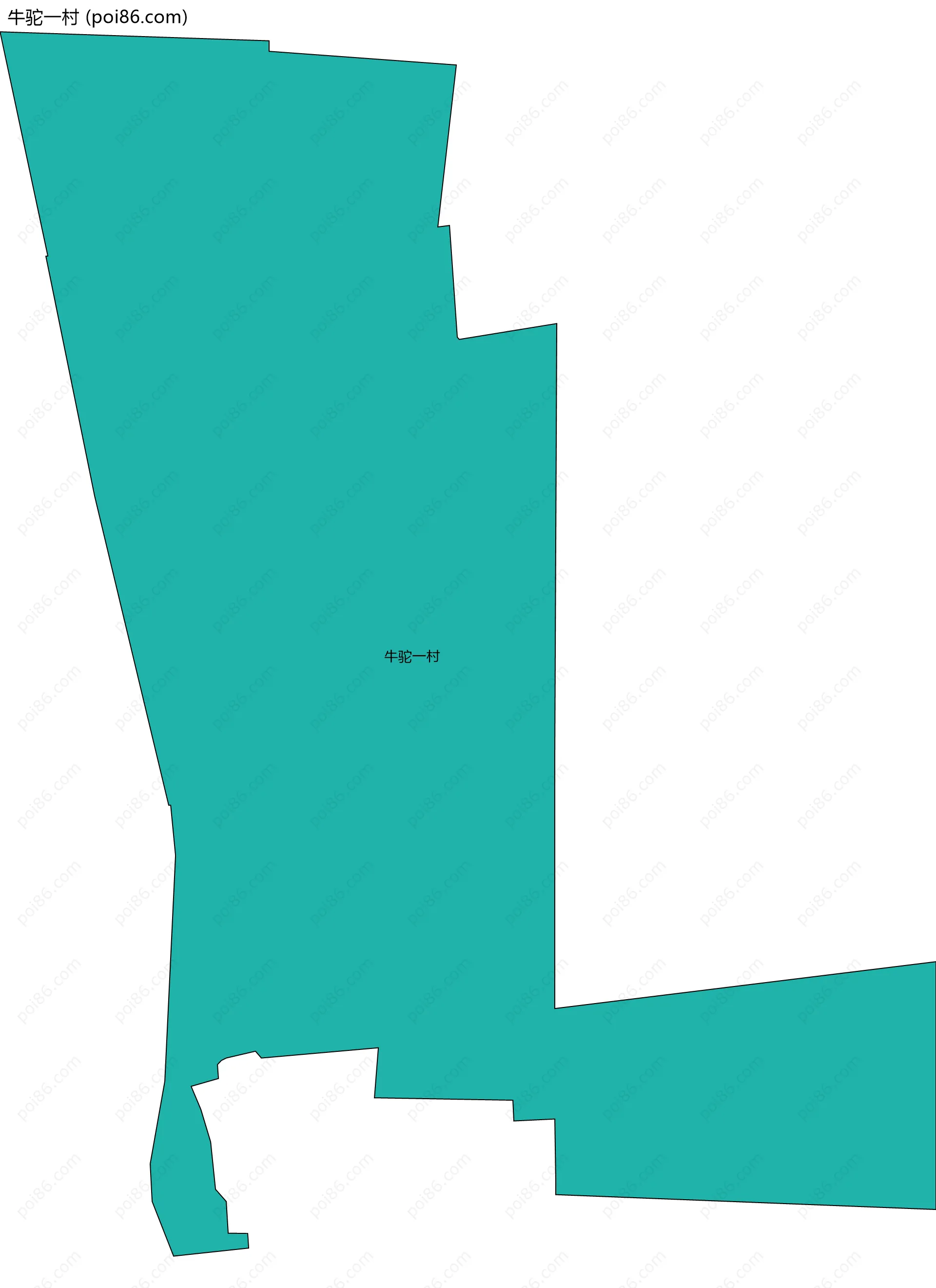 牛驼一村边界地图