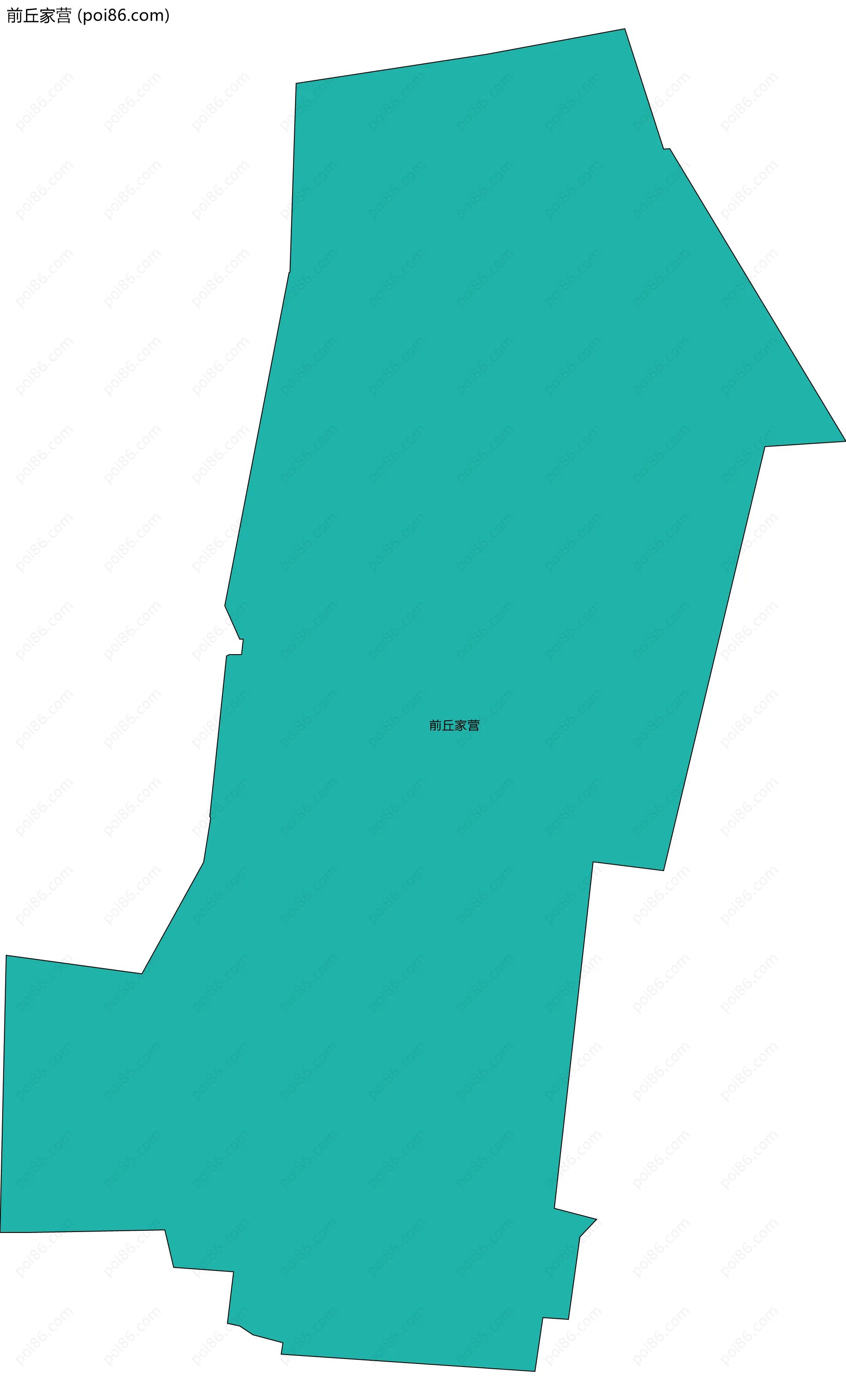 前丘家营边界地图