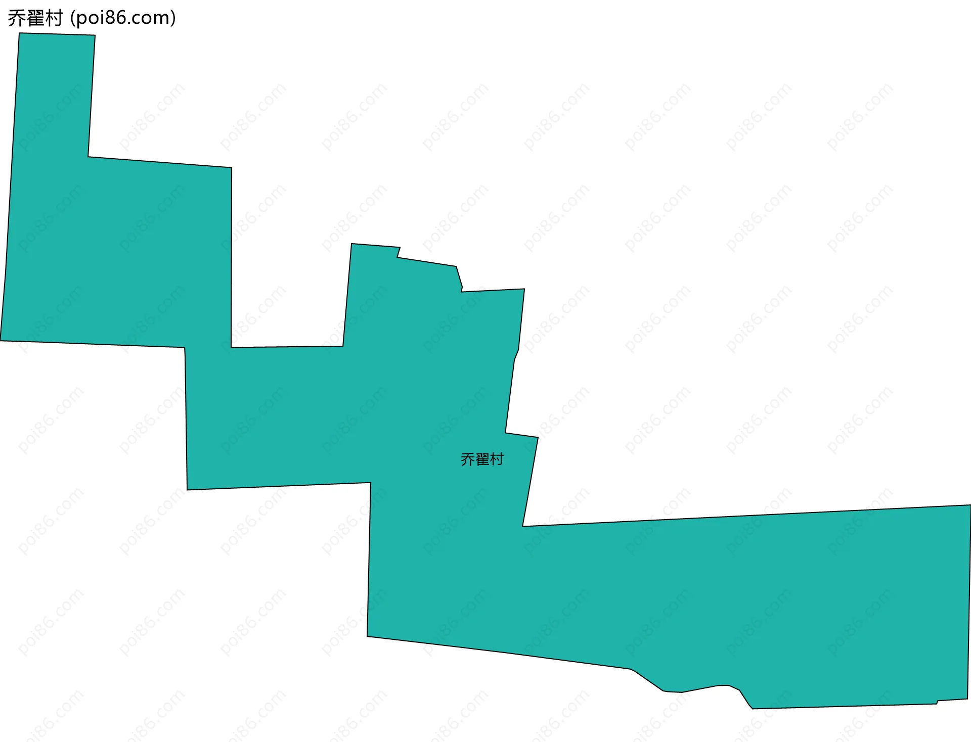 乔翟村边界地图