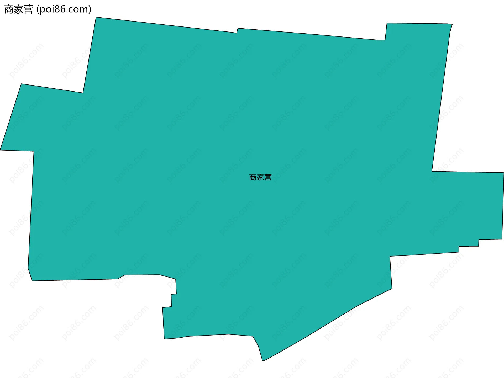 商家营边界地图
