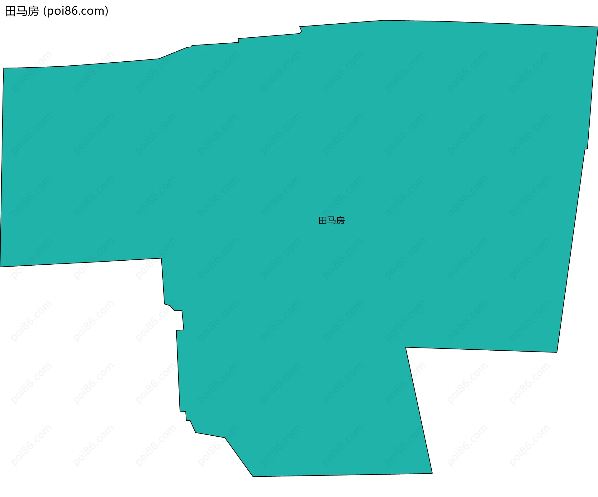 田马房边界地图