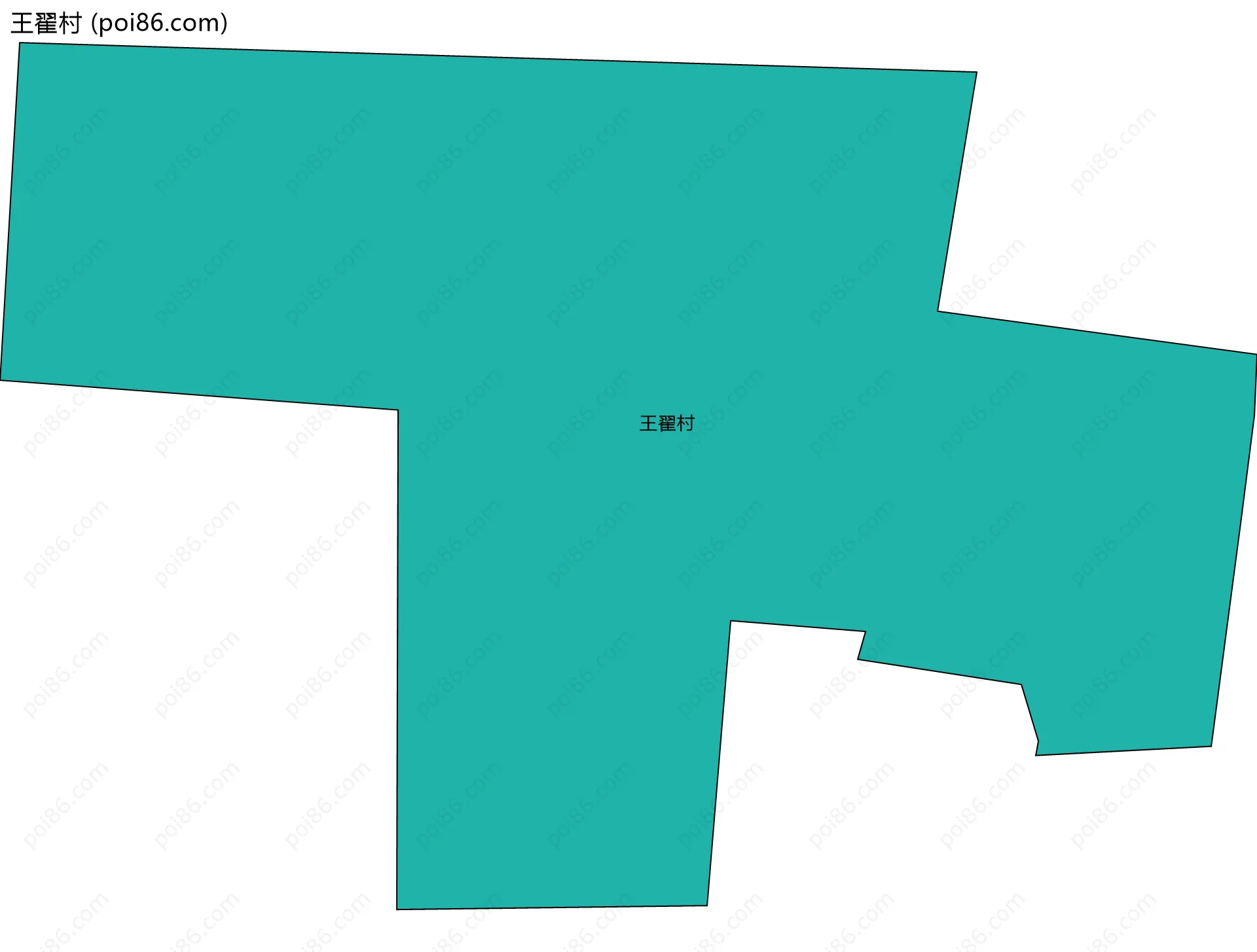 王翟村边界地图