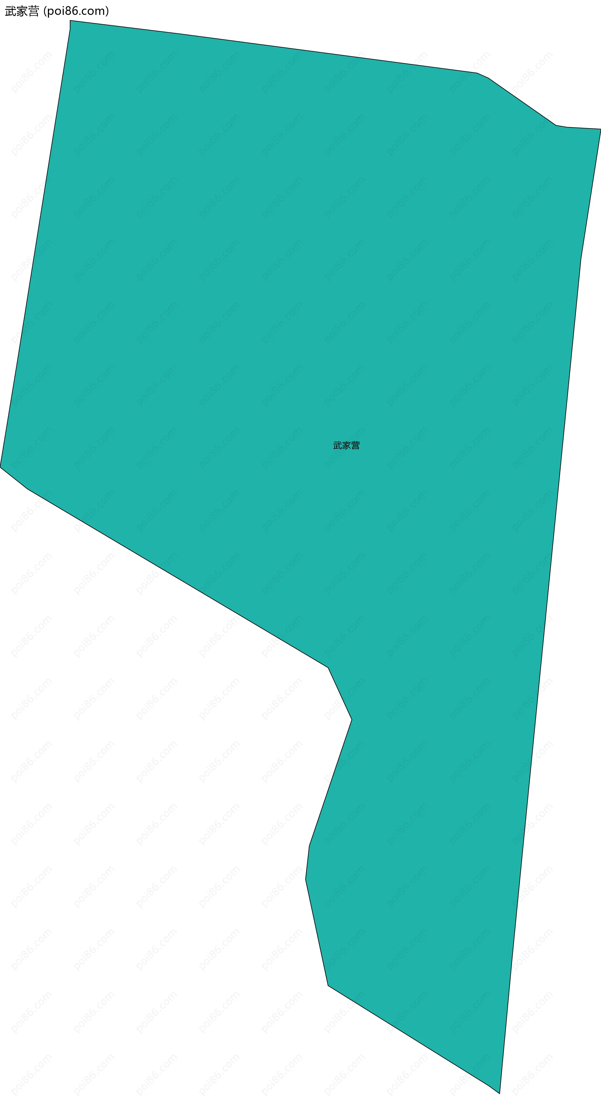 武家营边界地图