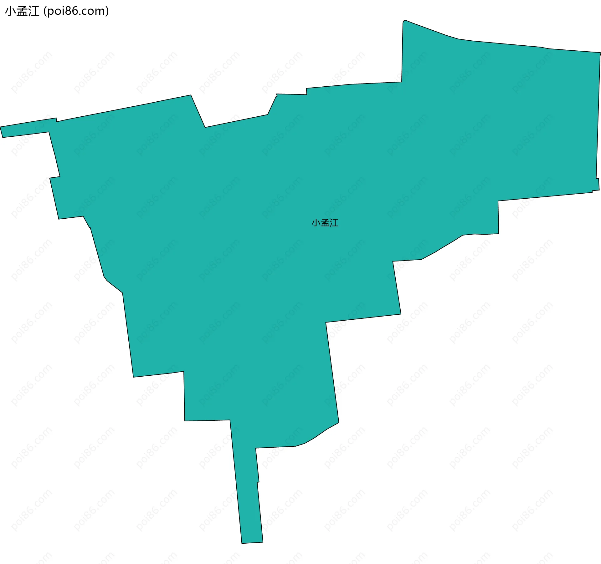小孟江边界地图