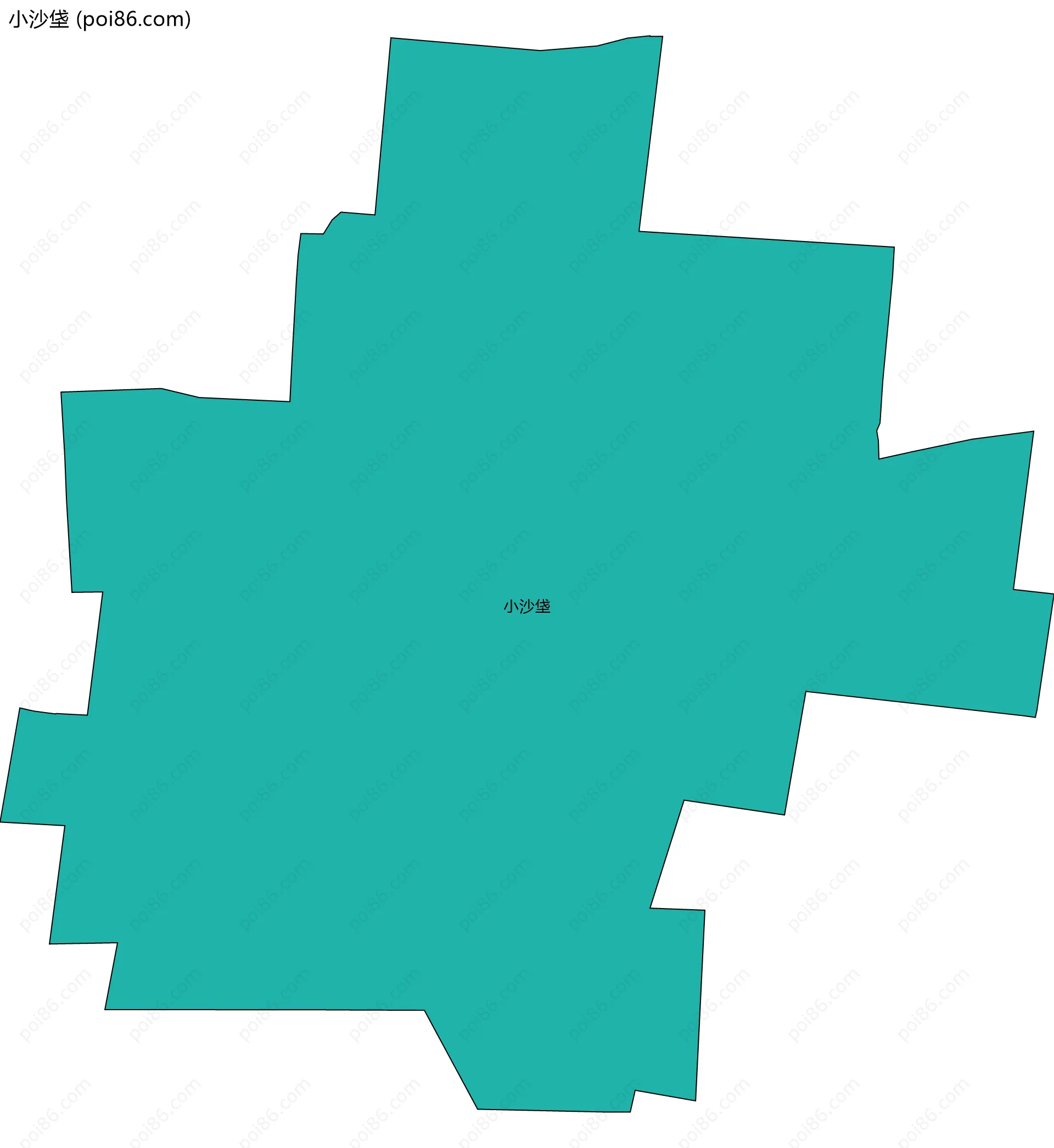 小沙垡边界地图
