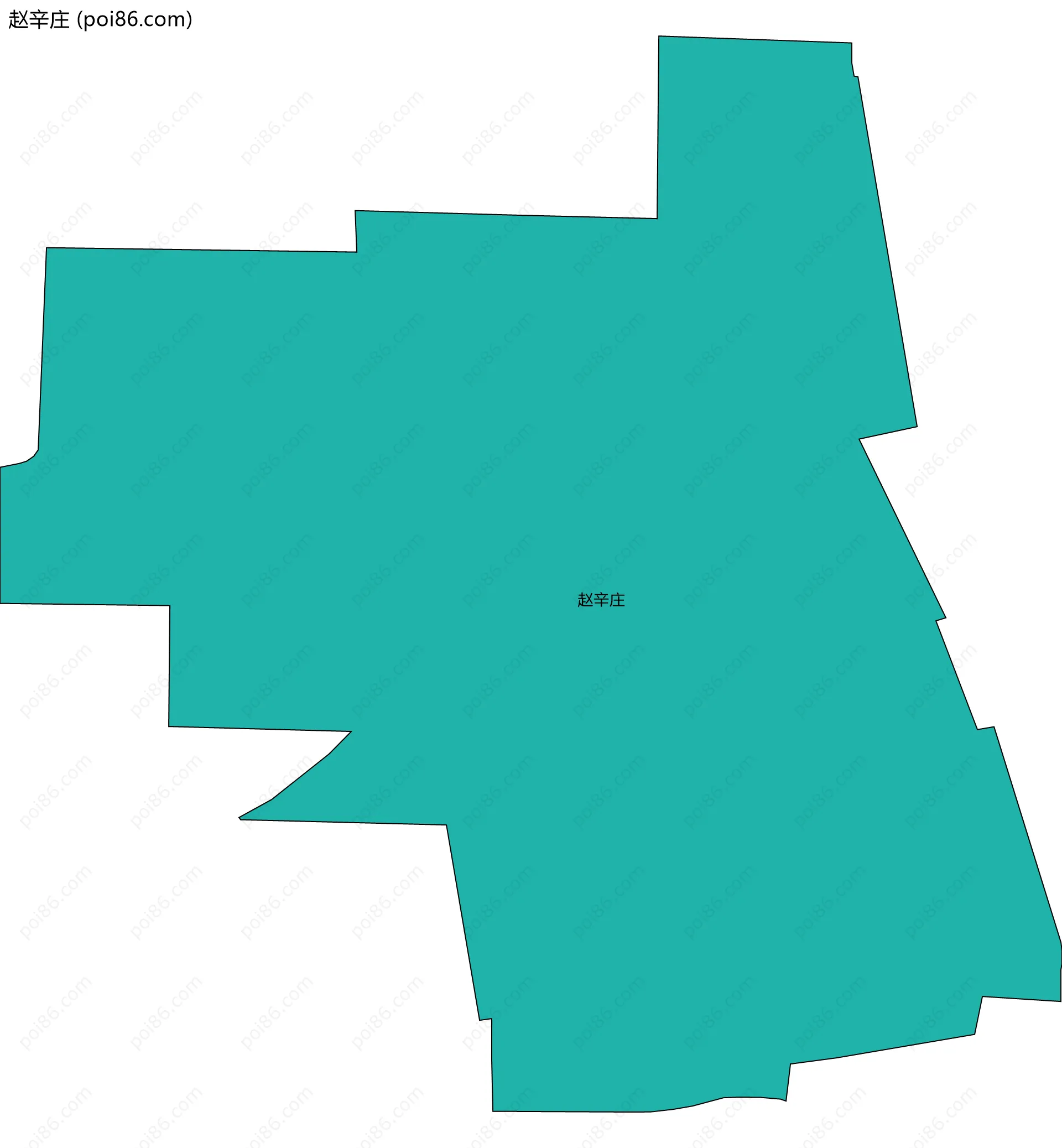 赵辛庄边界地图