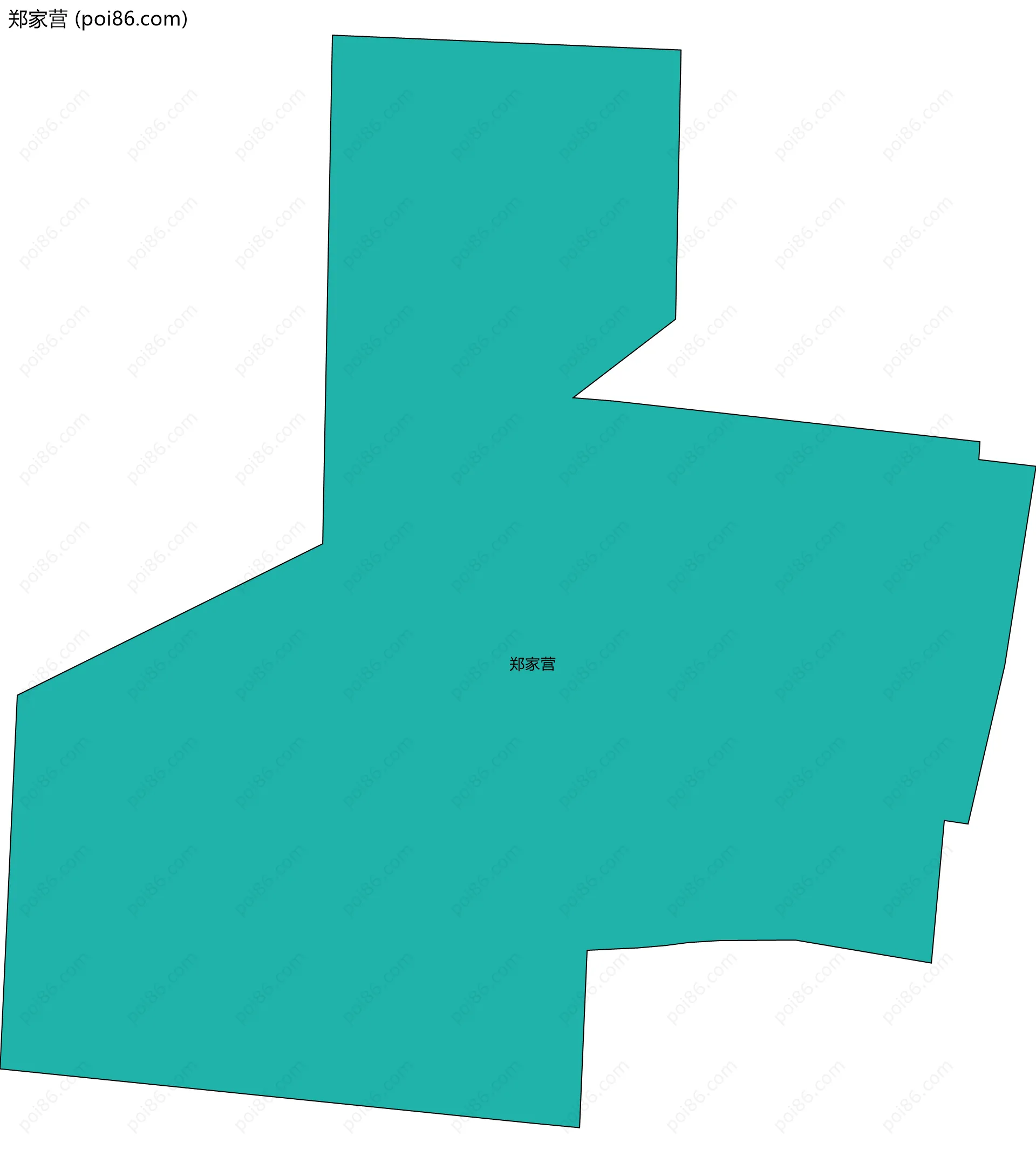 郑家营边界地图