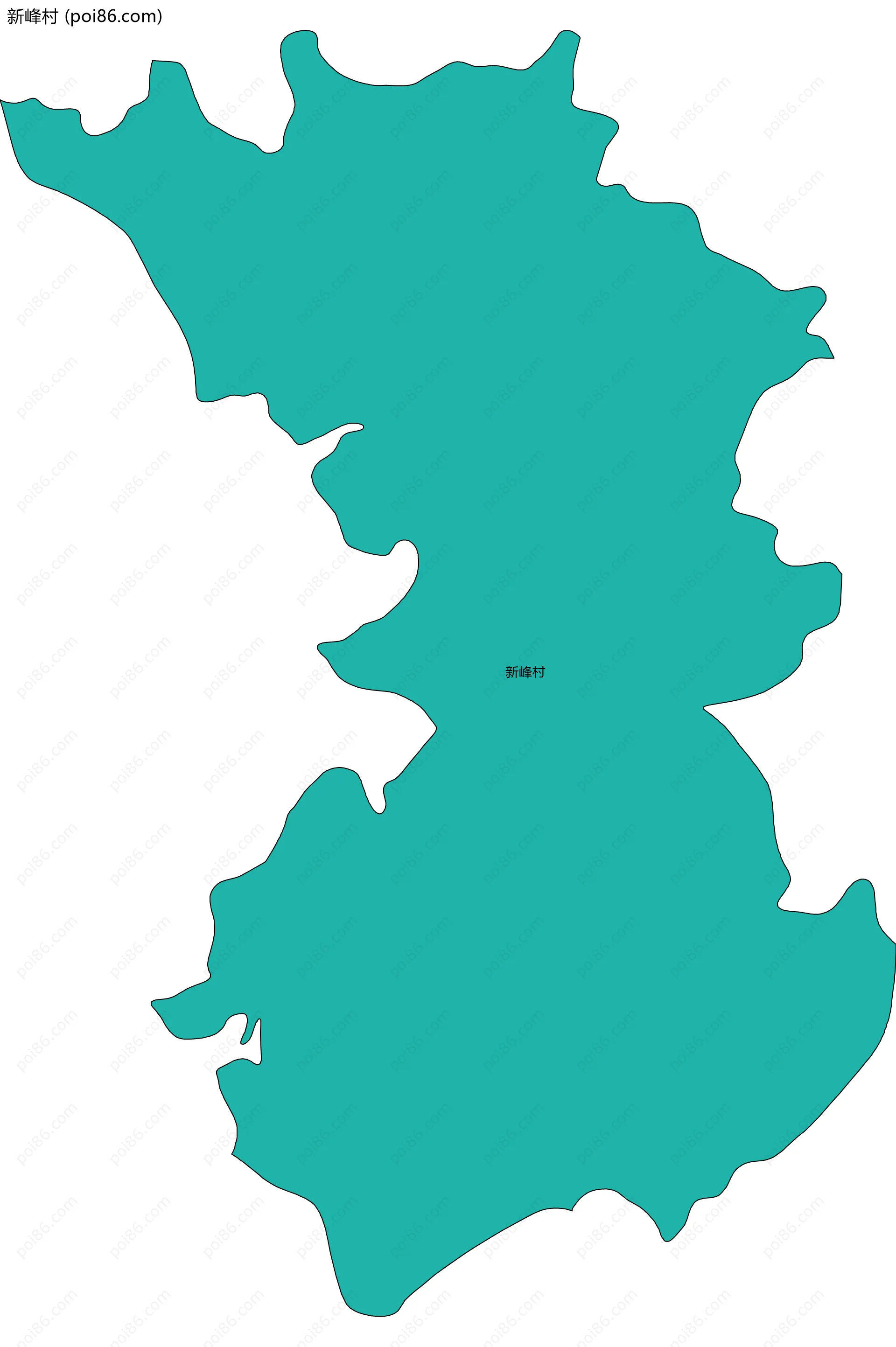 新峰村边界地图