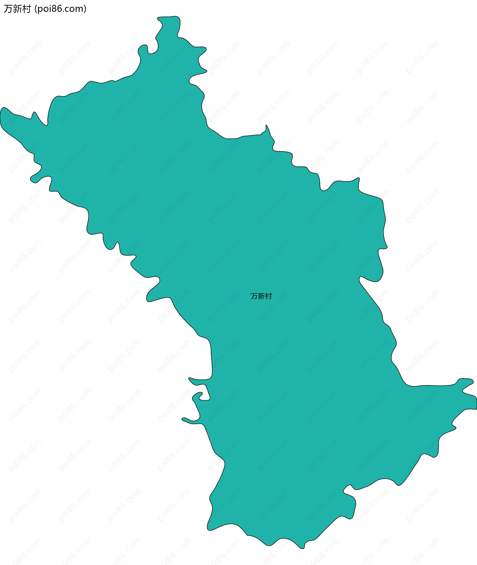 万新村边界地图