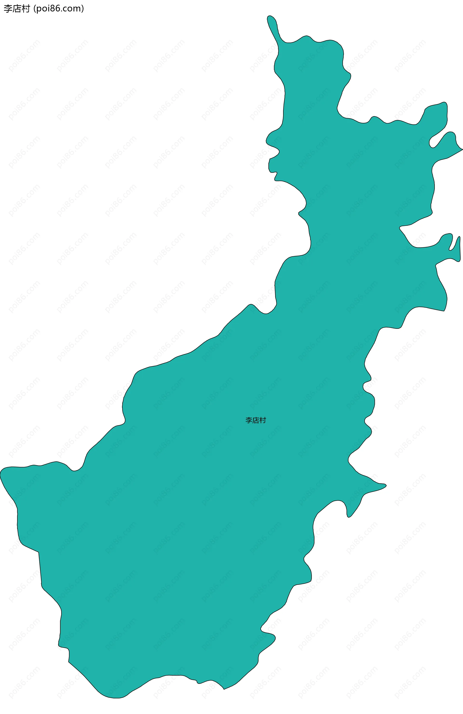 李店村边界地图