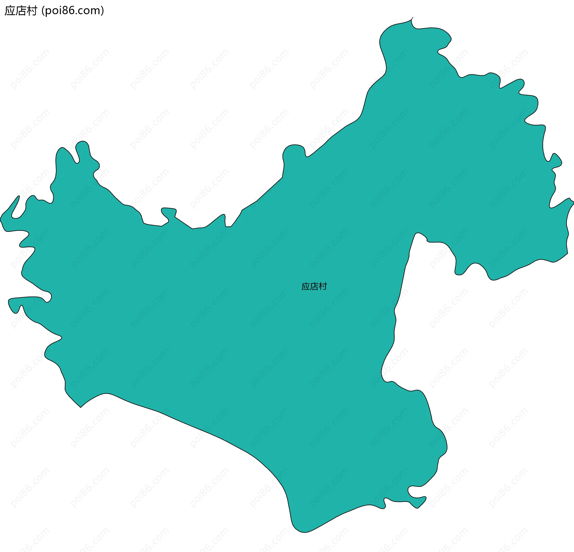 应店村边界地图