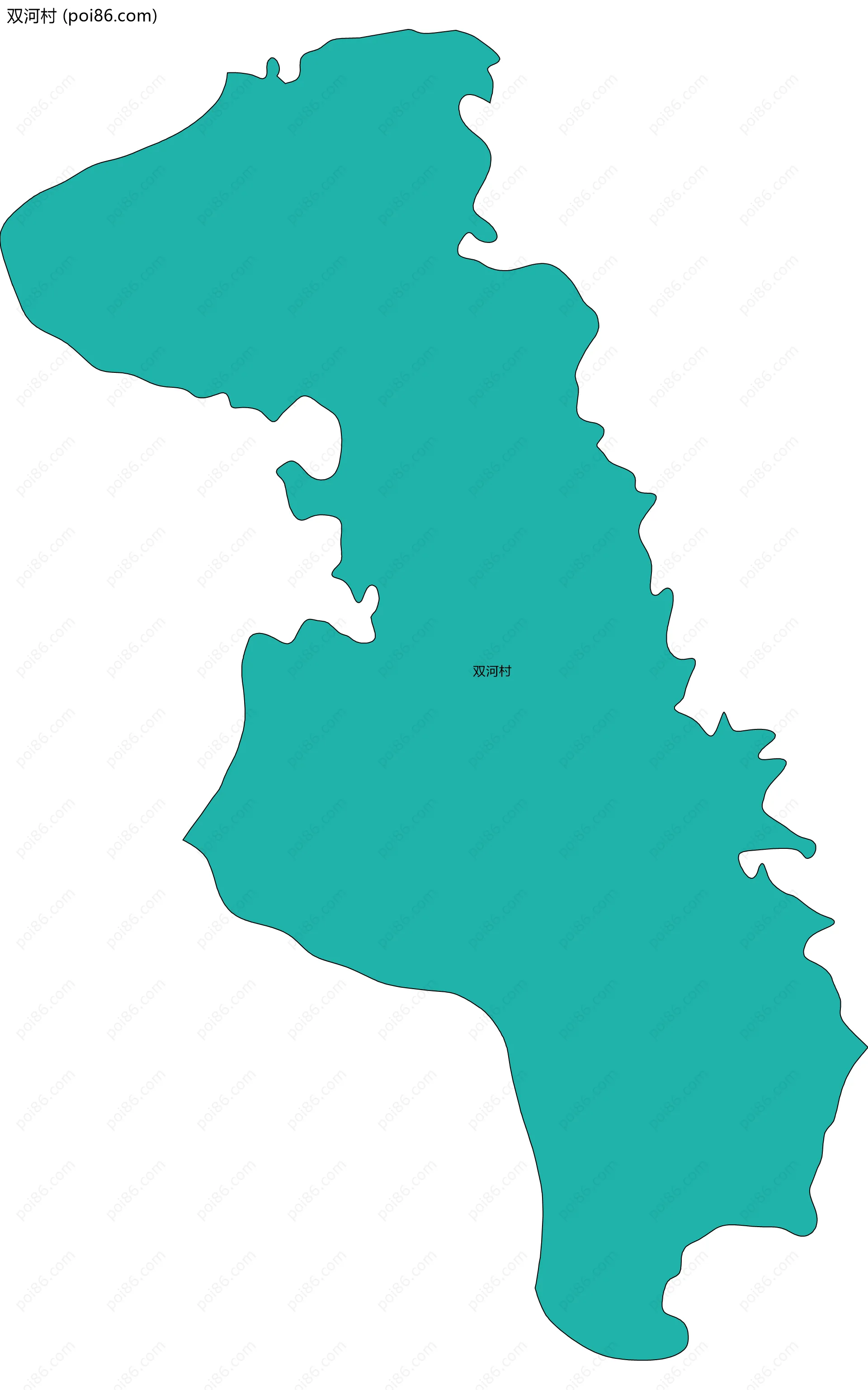 双河村边界地图