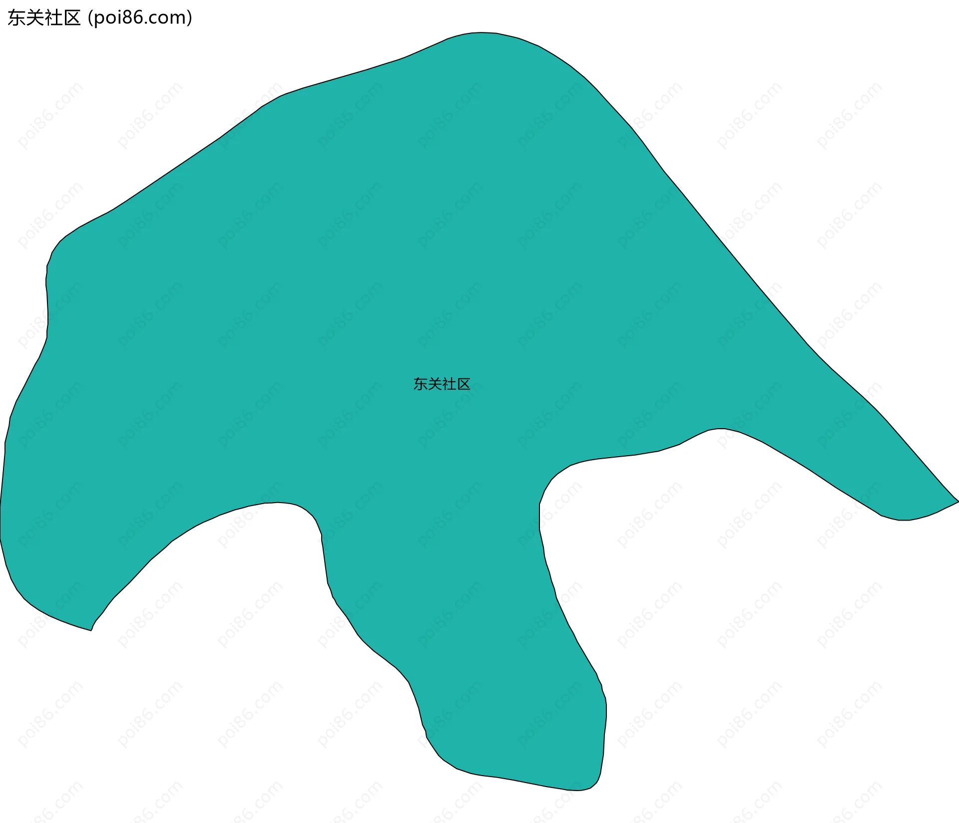 东关社区边界地图