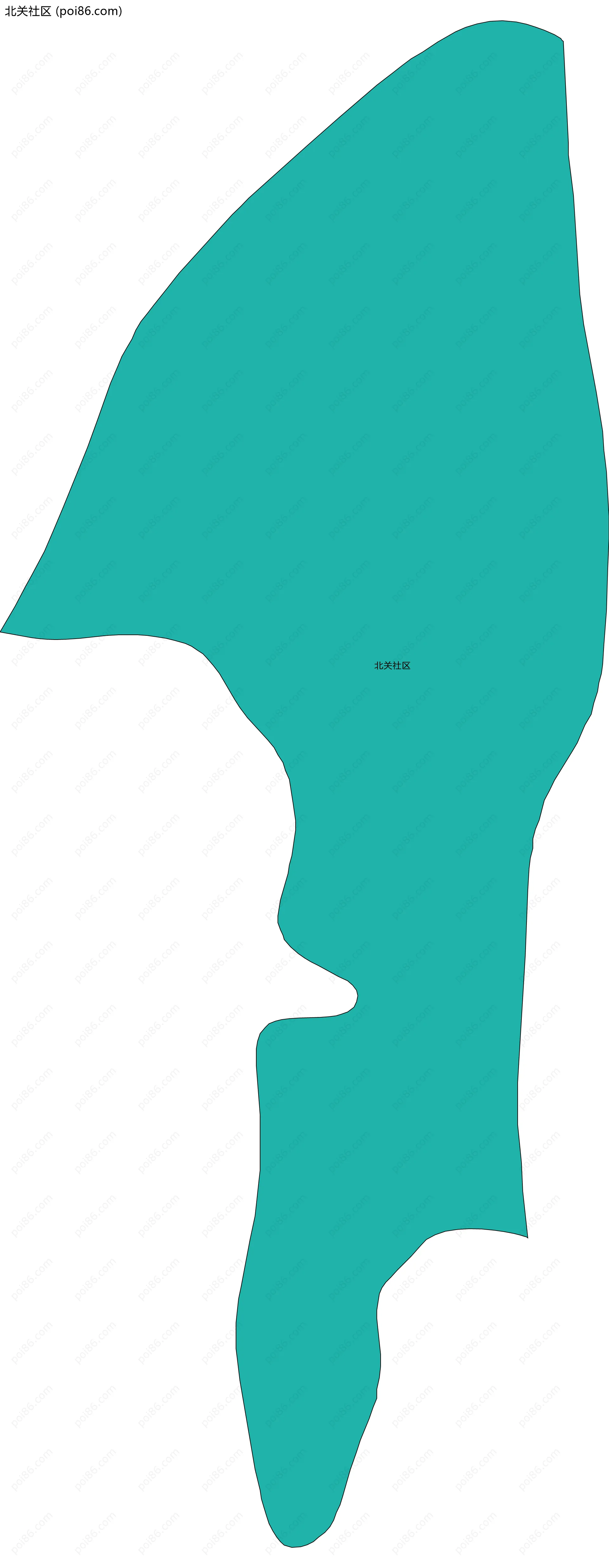 北关社区边界地图