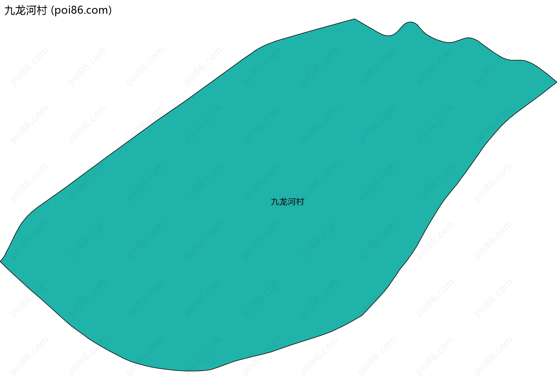 九龙河村边界地图