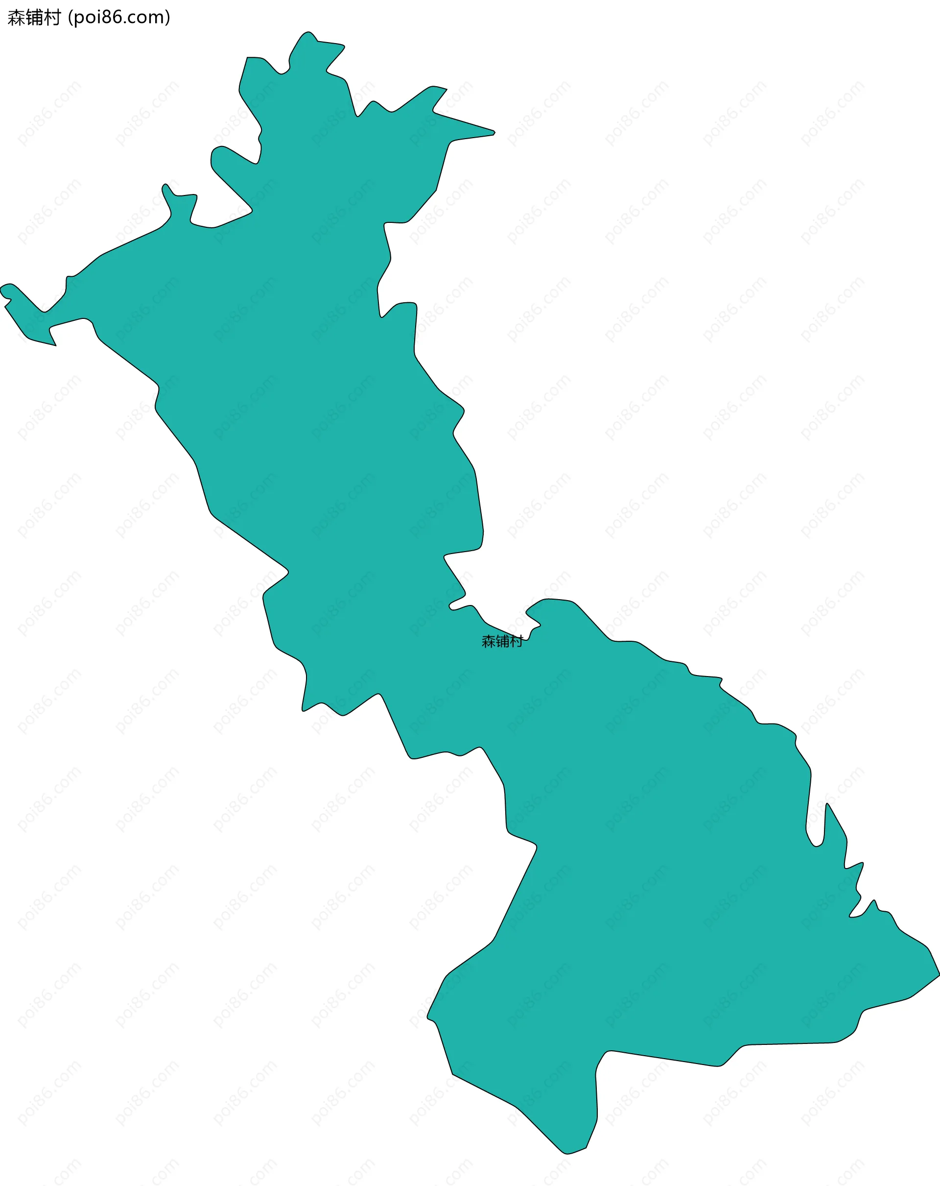 森铺村边界地图