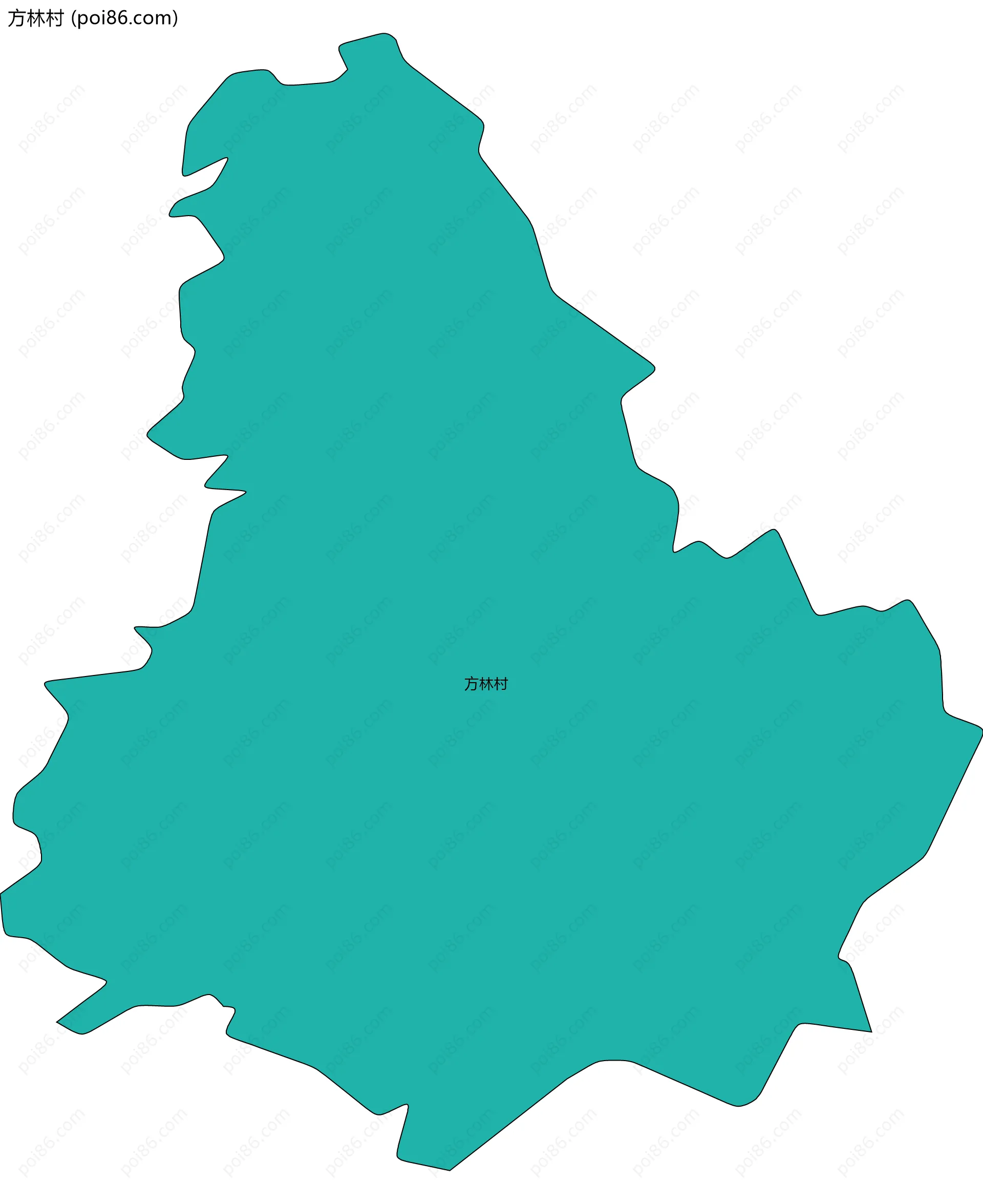 方林村边界地图