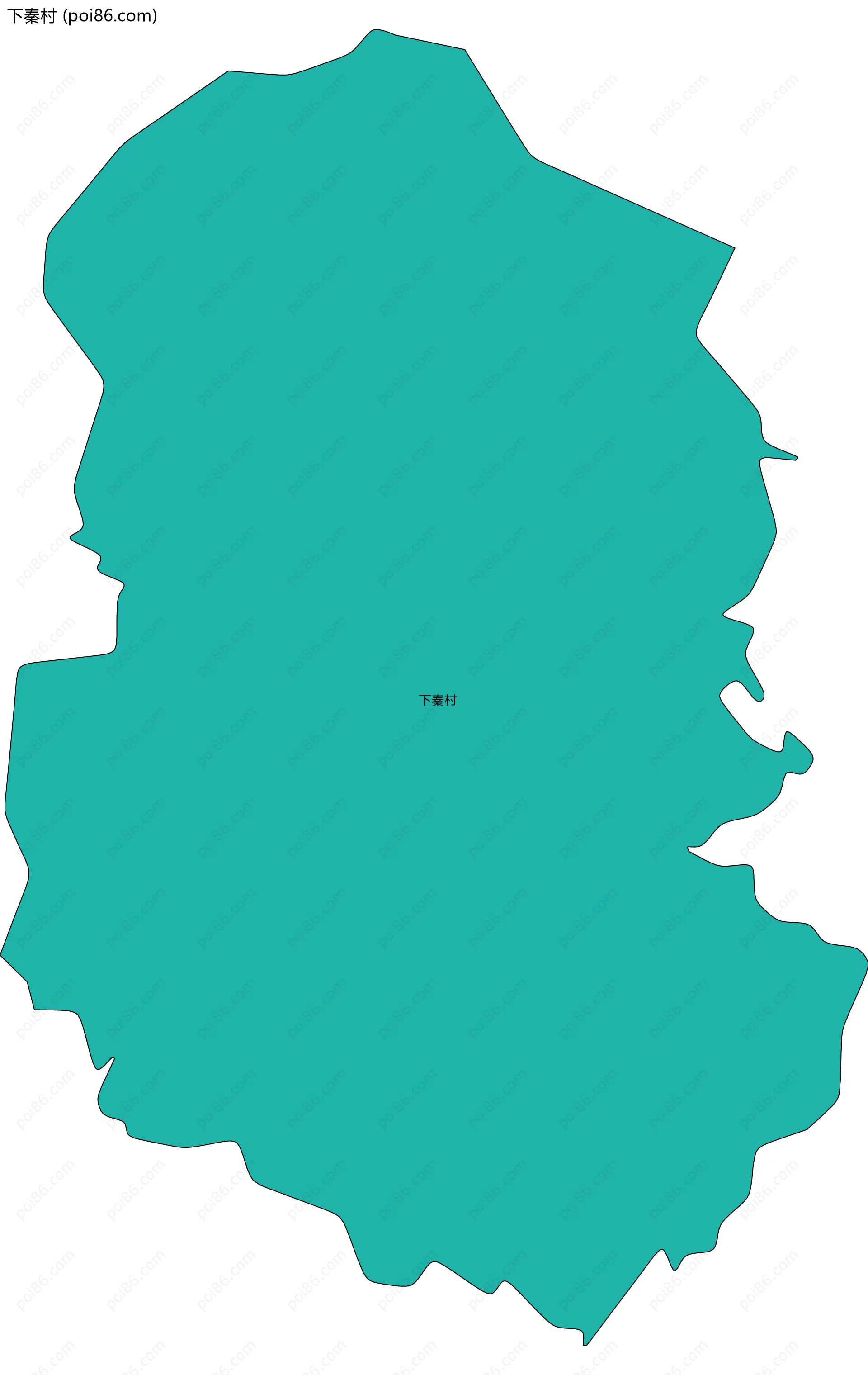 下秦村边界地图