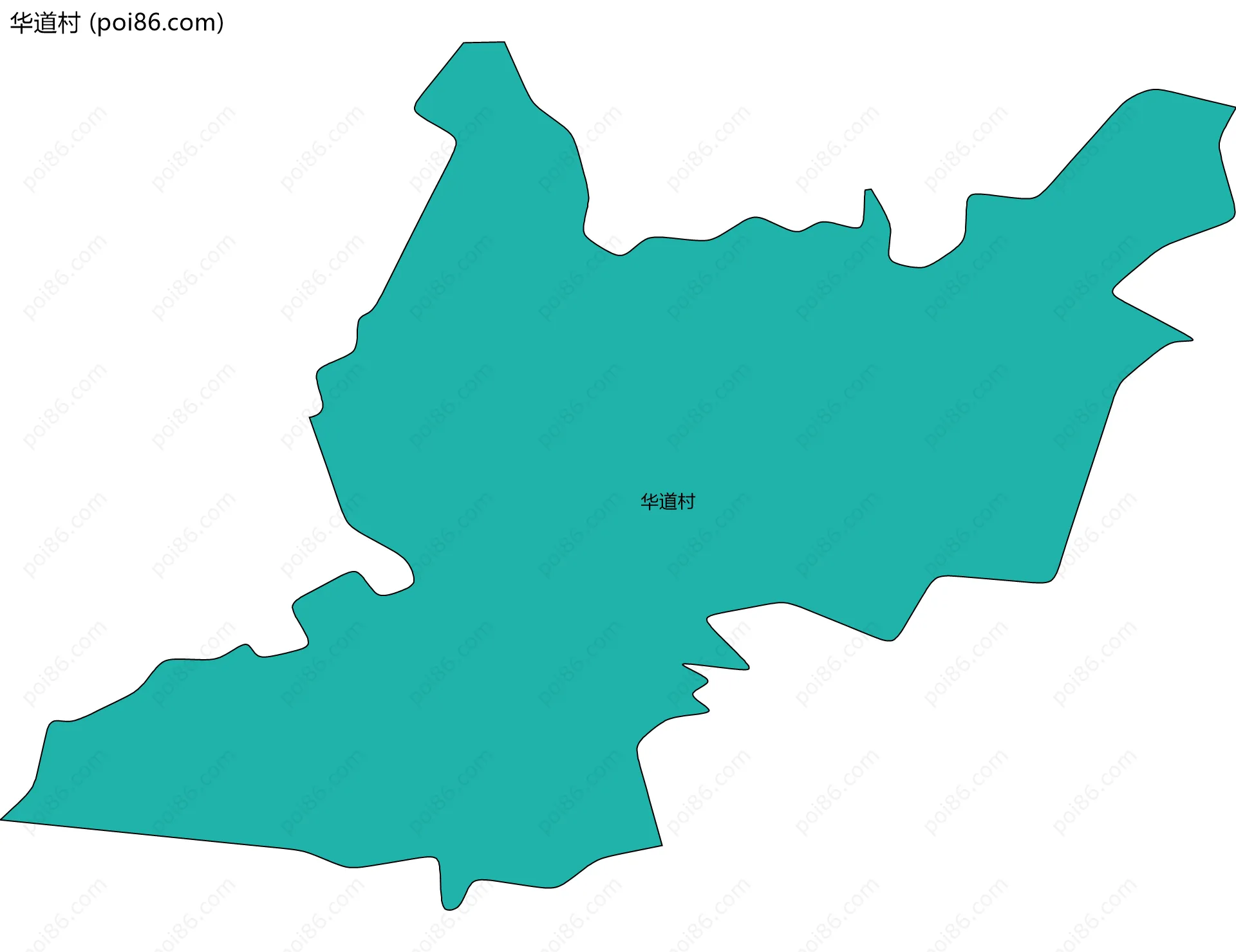 华道村边界地图