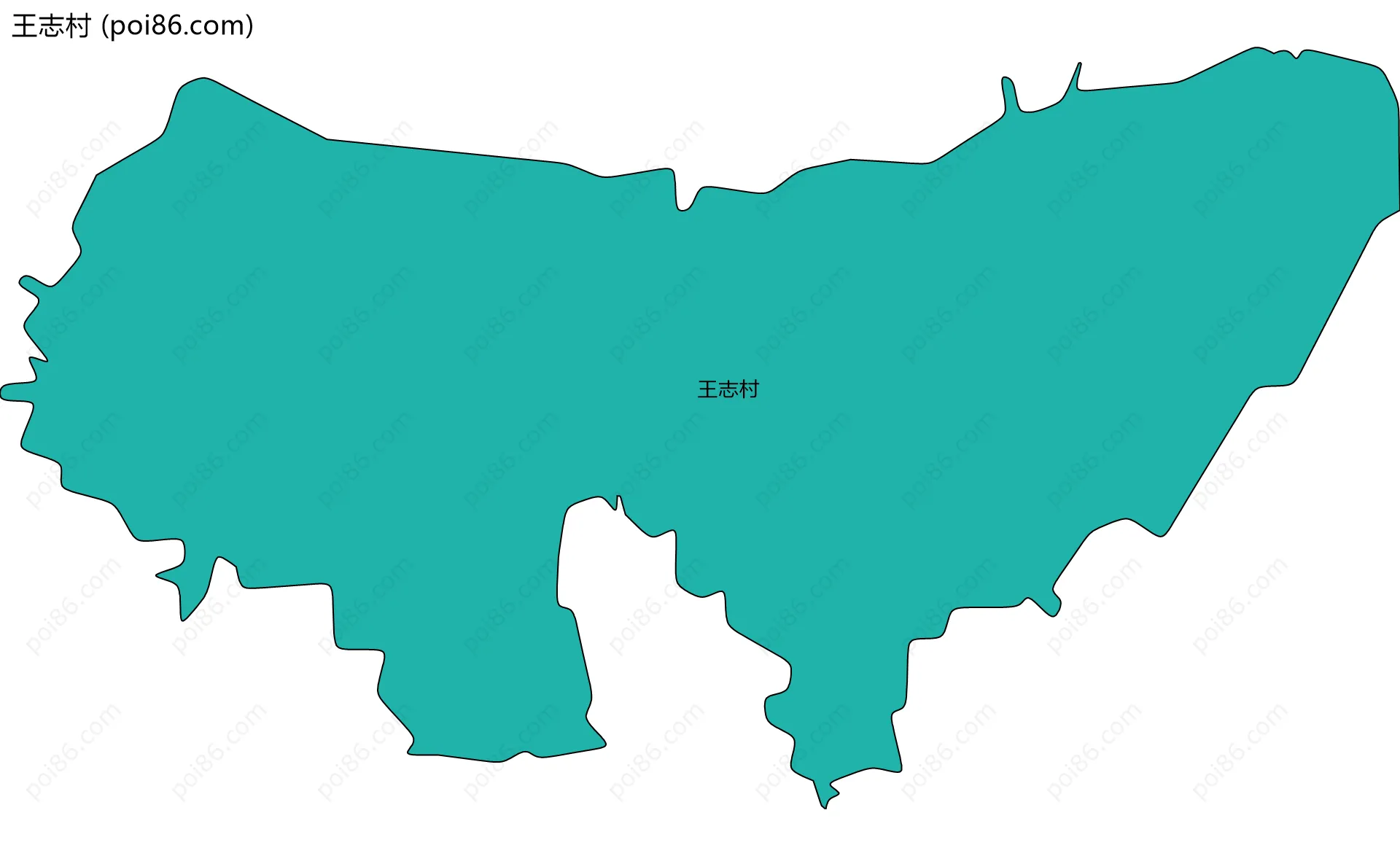 王志村边界地图