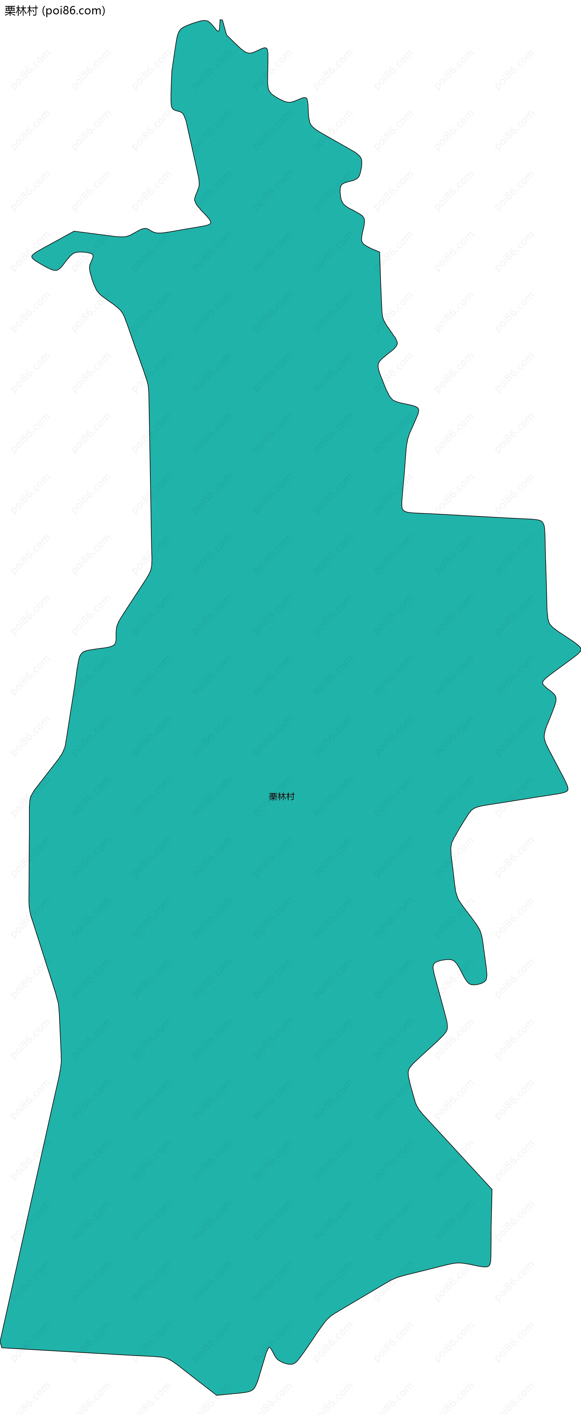 栗林村边界地图