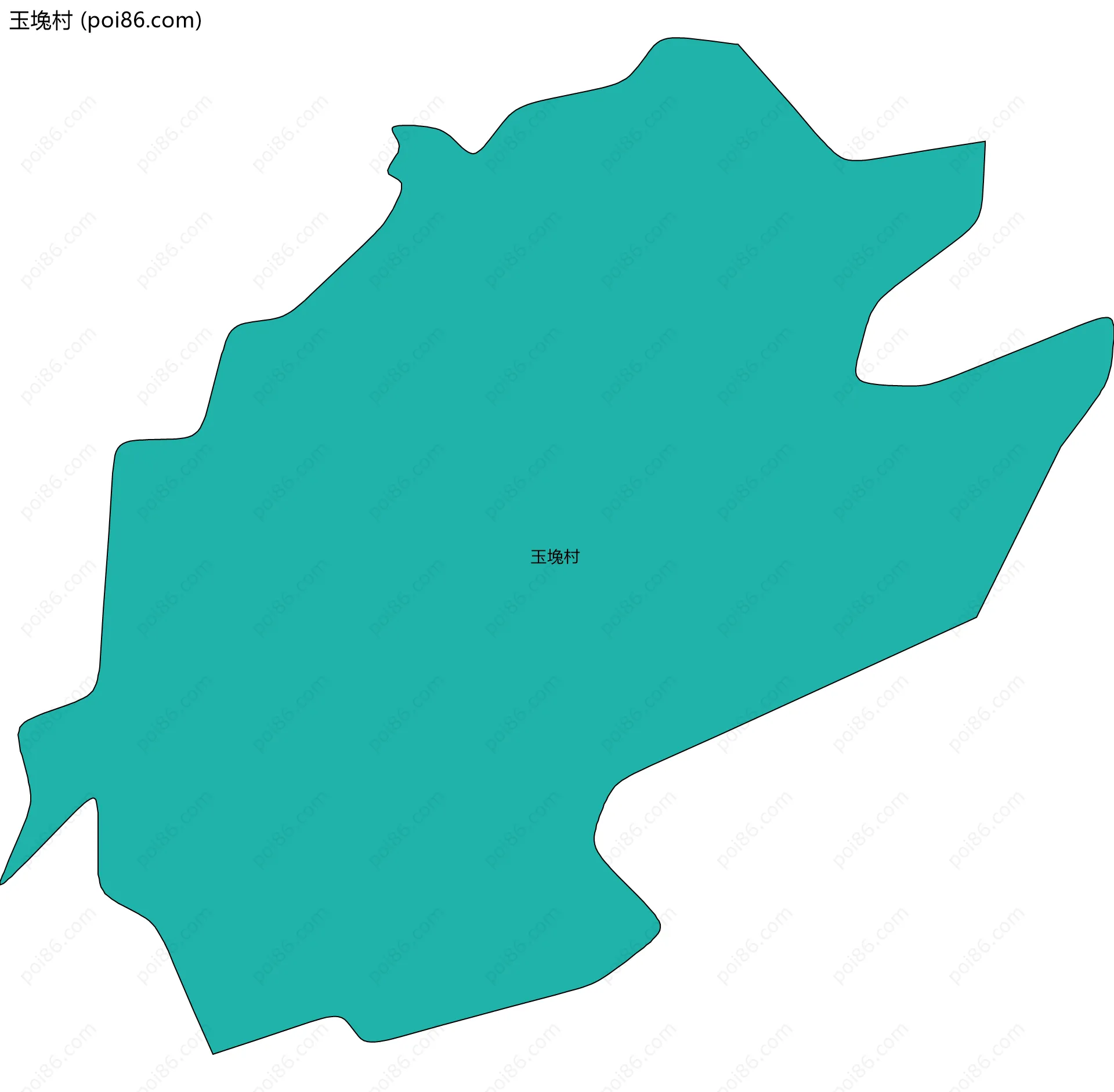 玉堍村边界地图