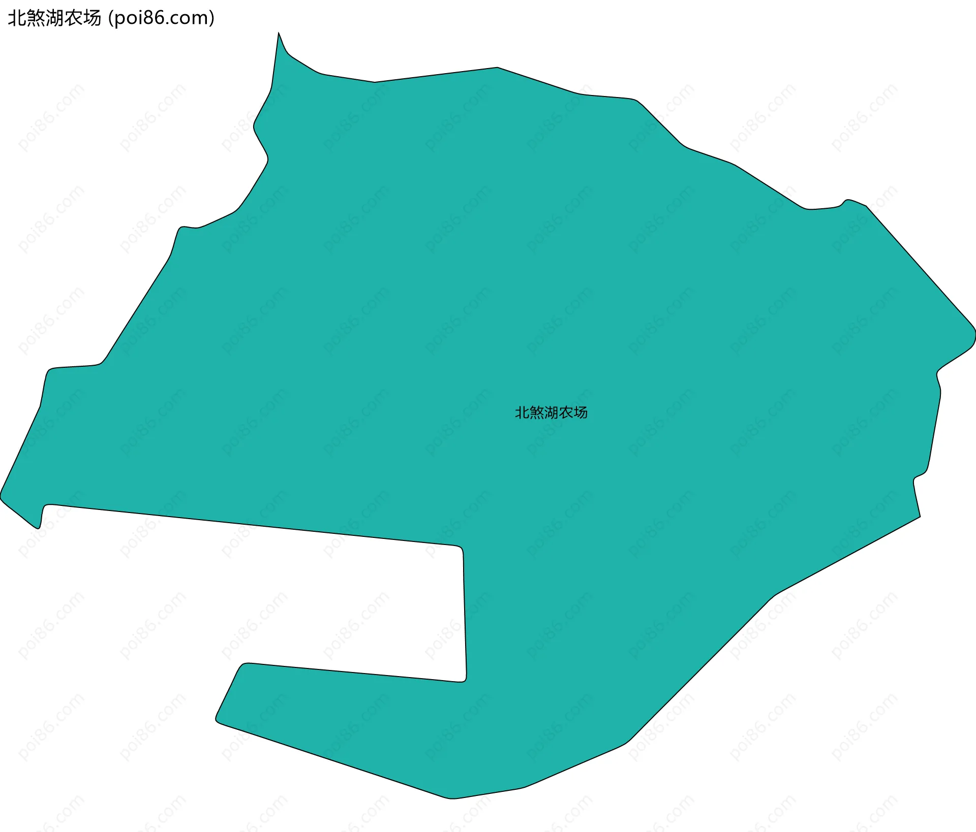北煞湖农场边界地图