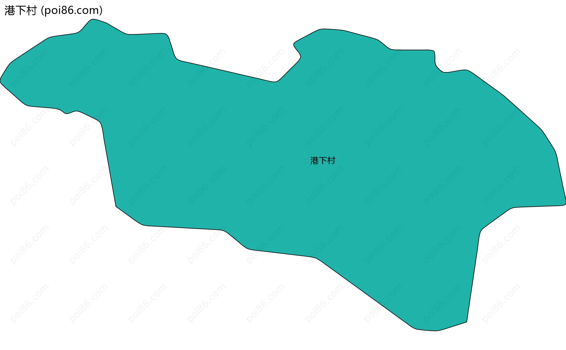 港下村边界地图