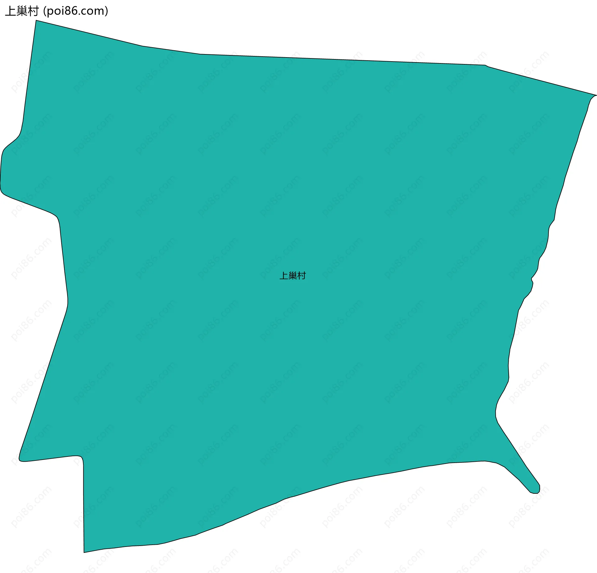 上巢村边界地图