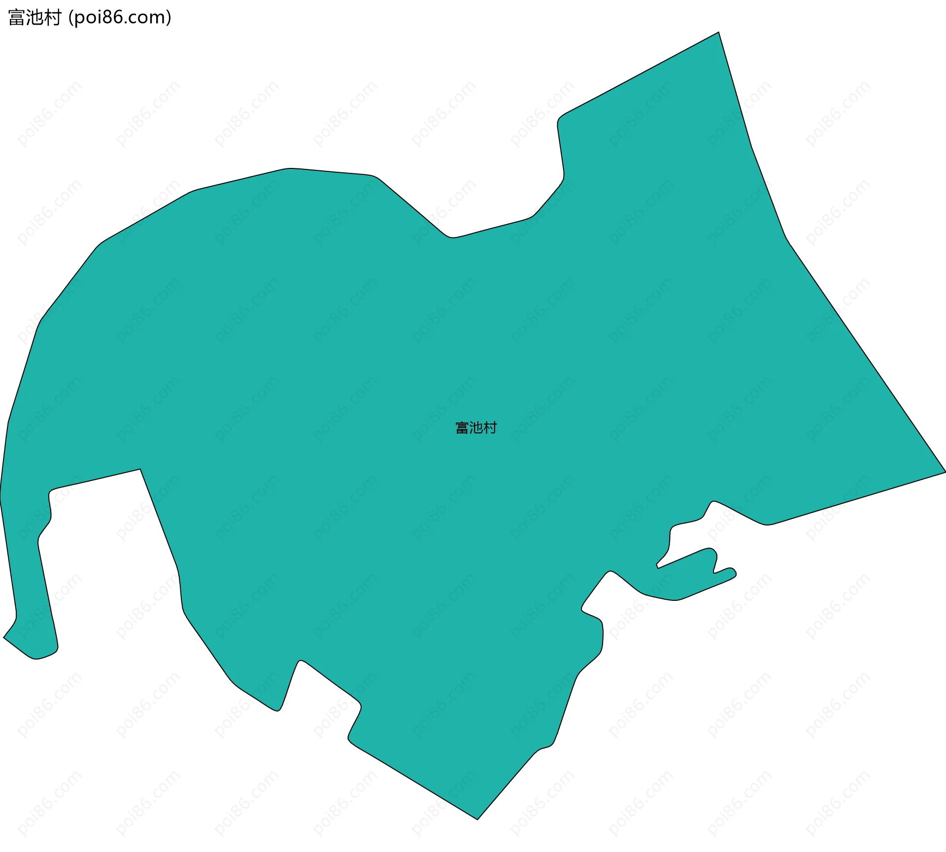 富池村边界地图