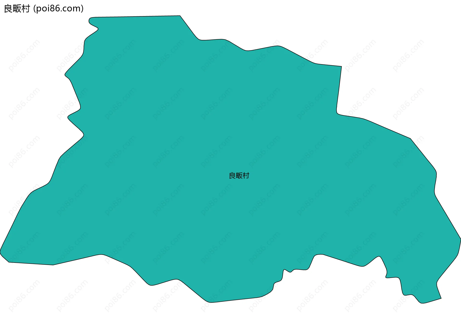 良畈村边界地图