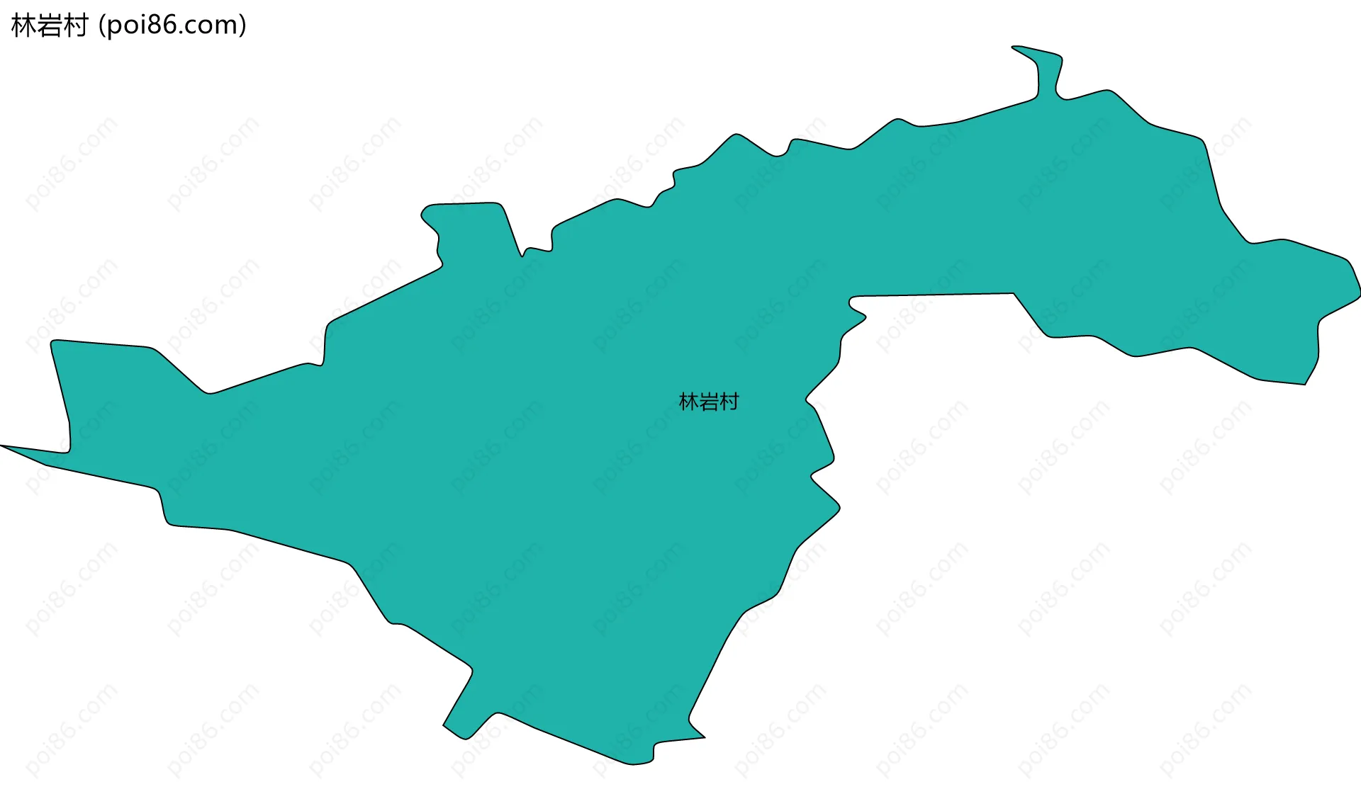 林岩村边界地图