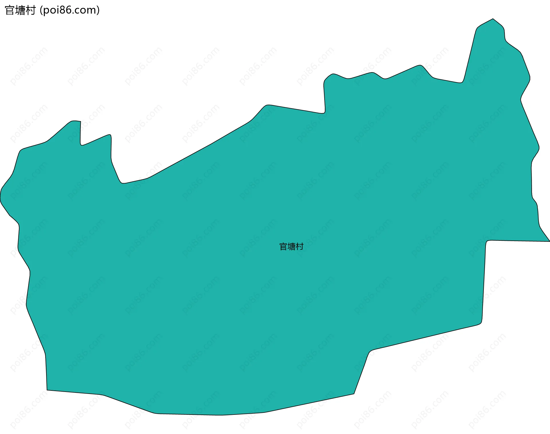 官塘村边界地图