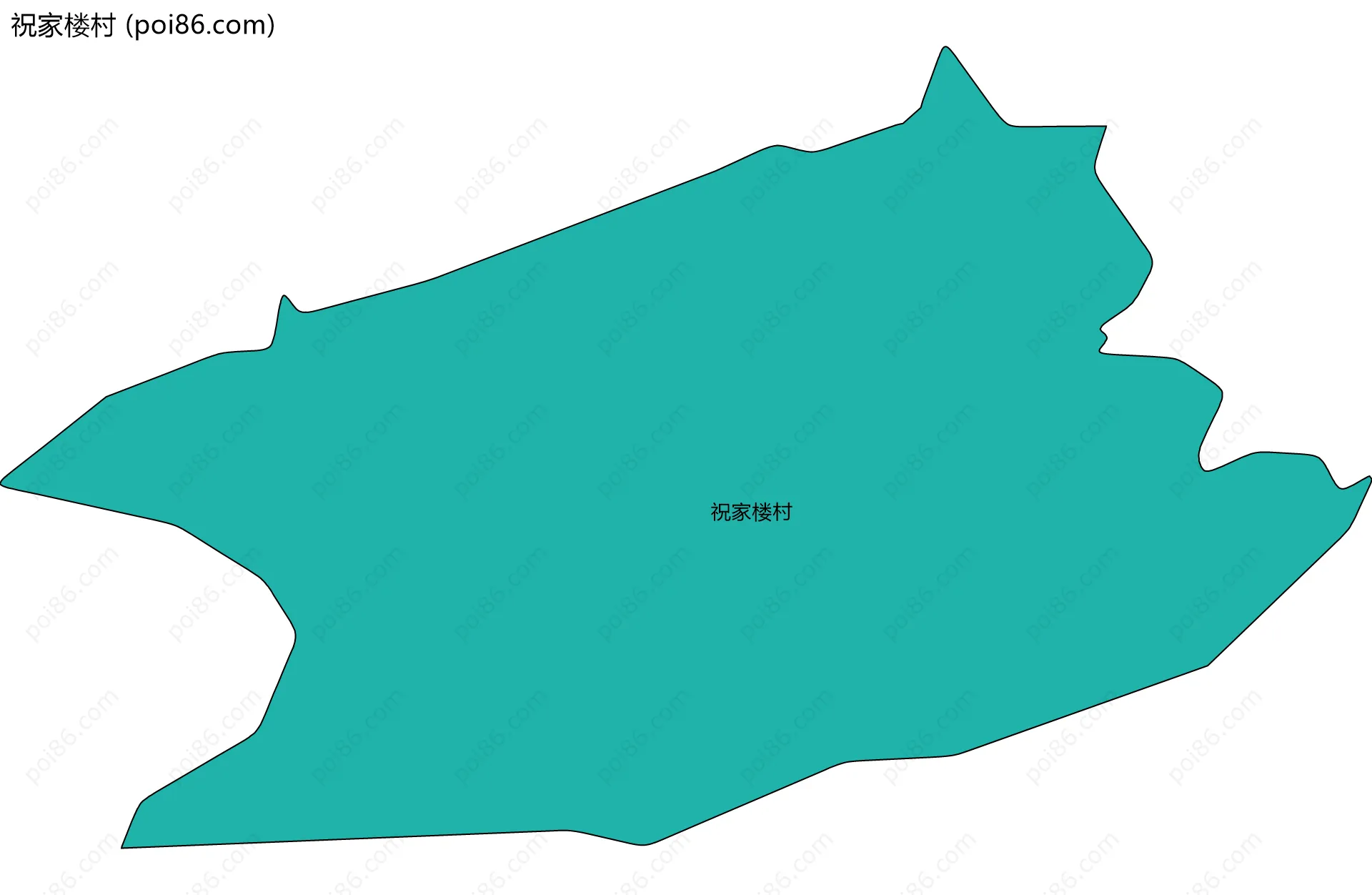 祝家楼村边界地图