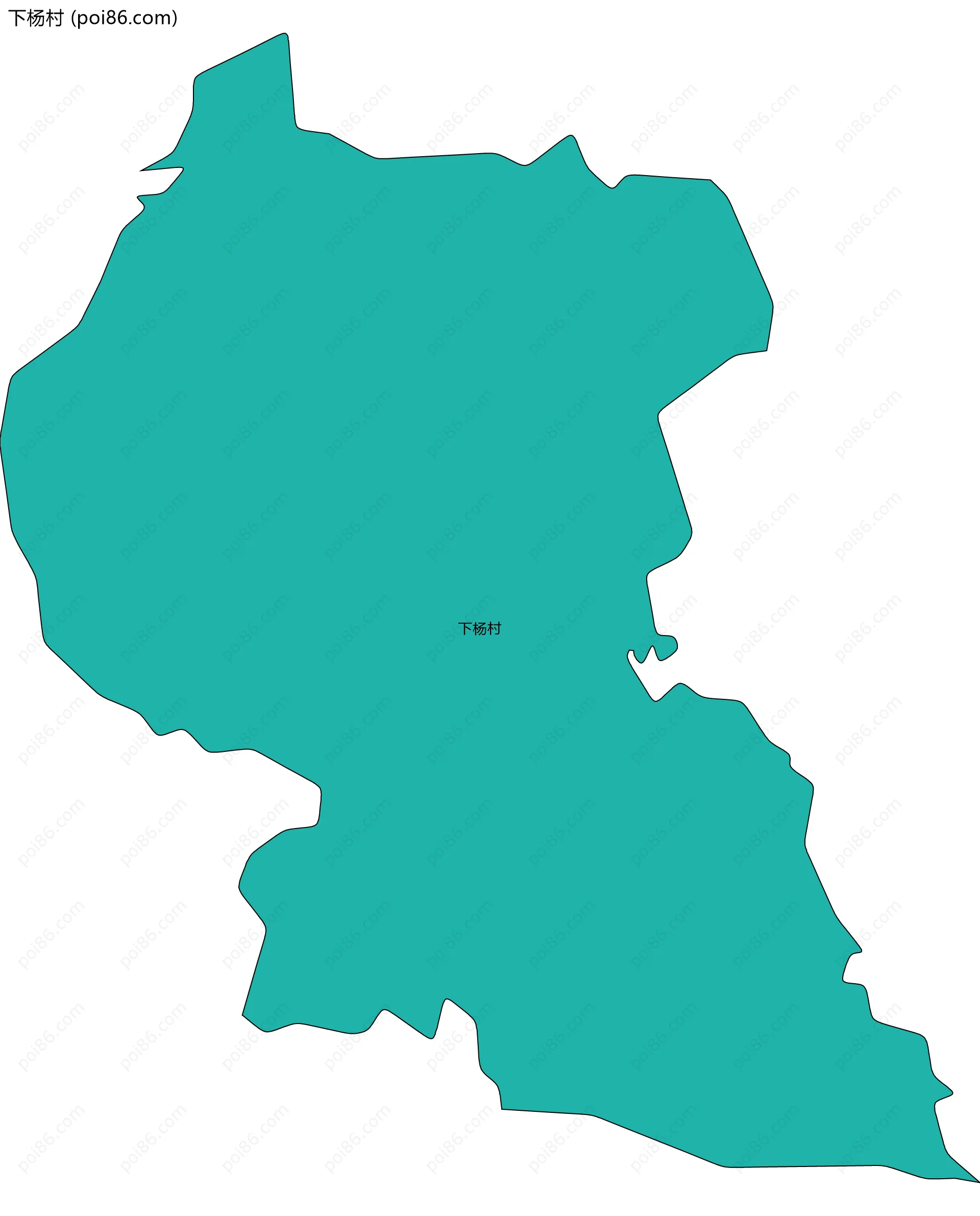 下杨村边界地图