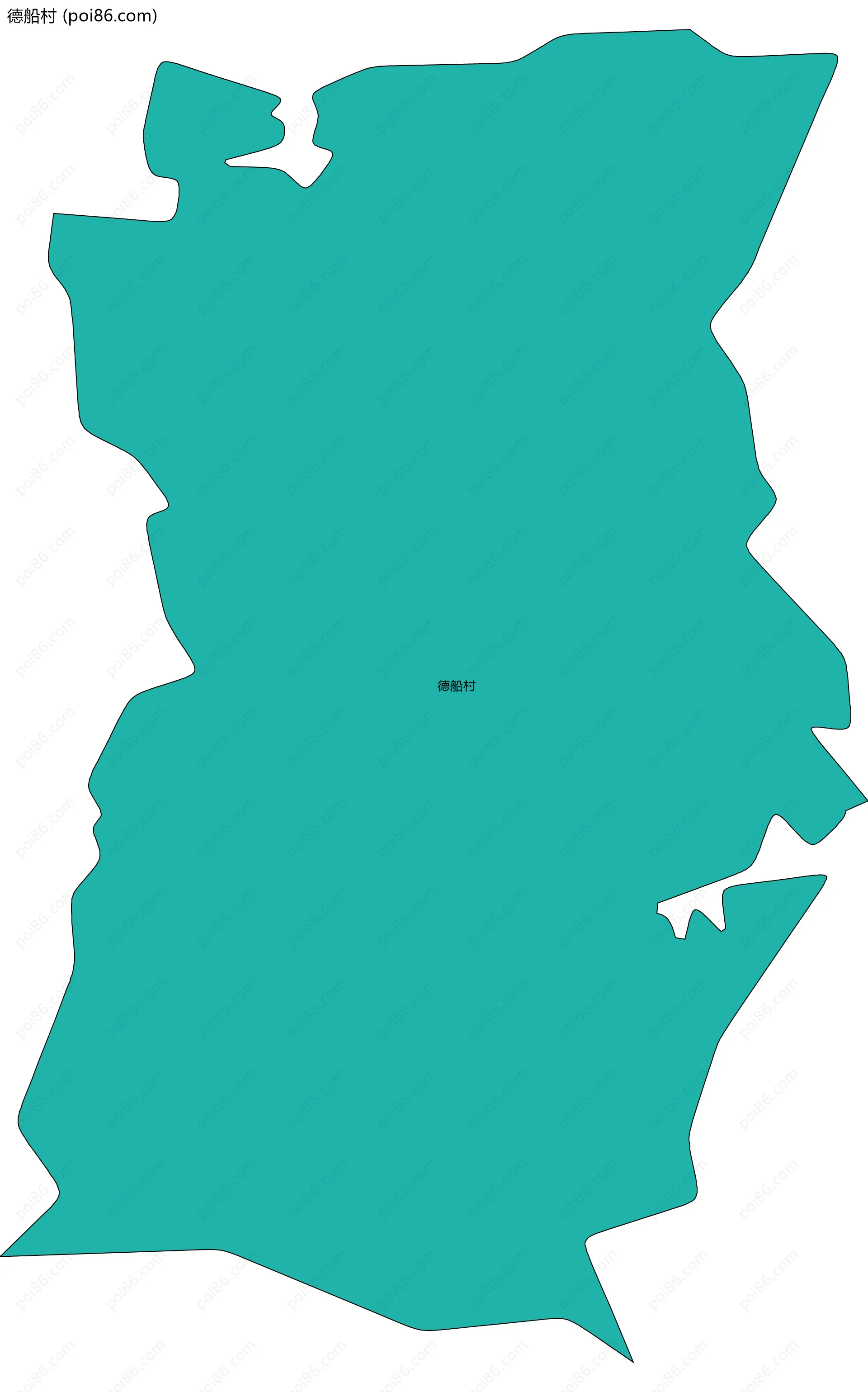 德船村边界地图