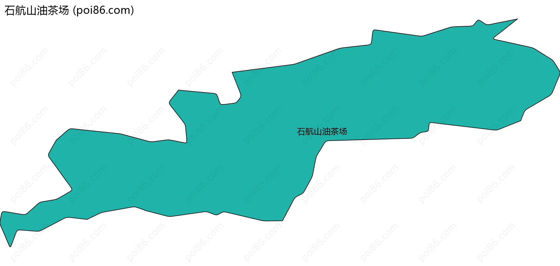 石航山油茶场边界地图