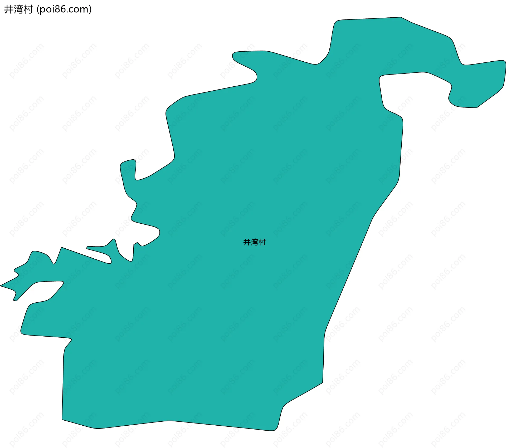 井湾村边界地图