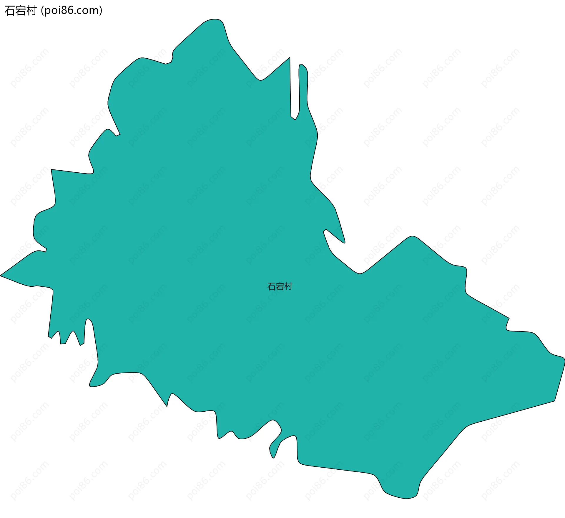 石宕村边界地图