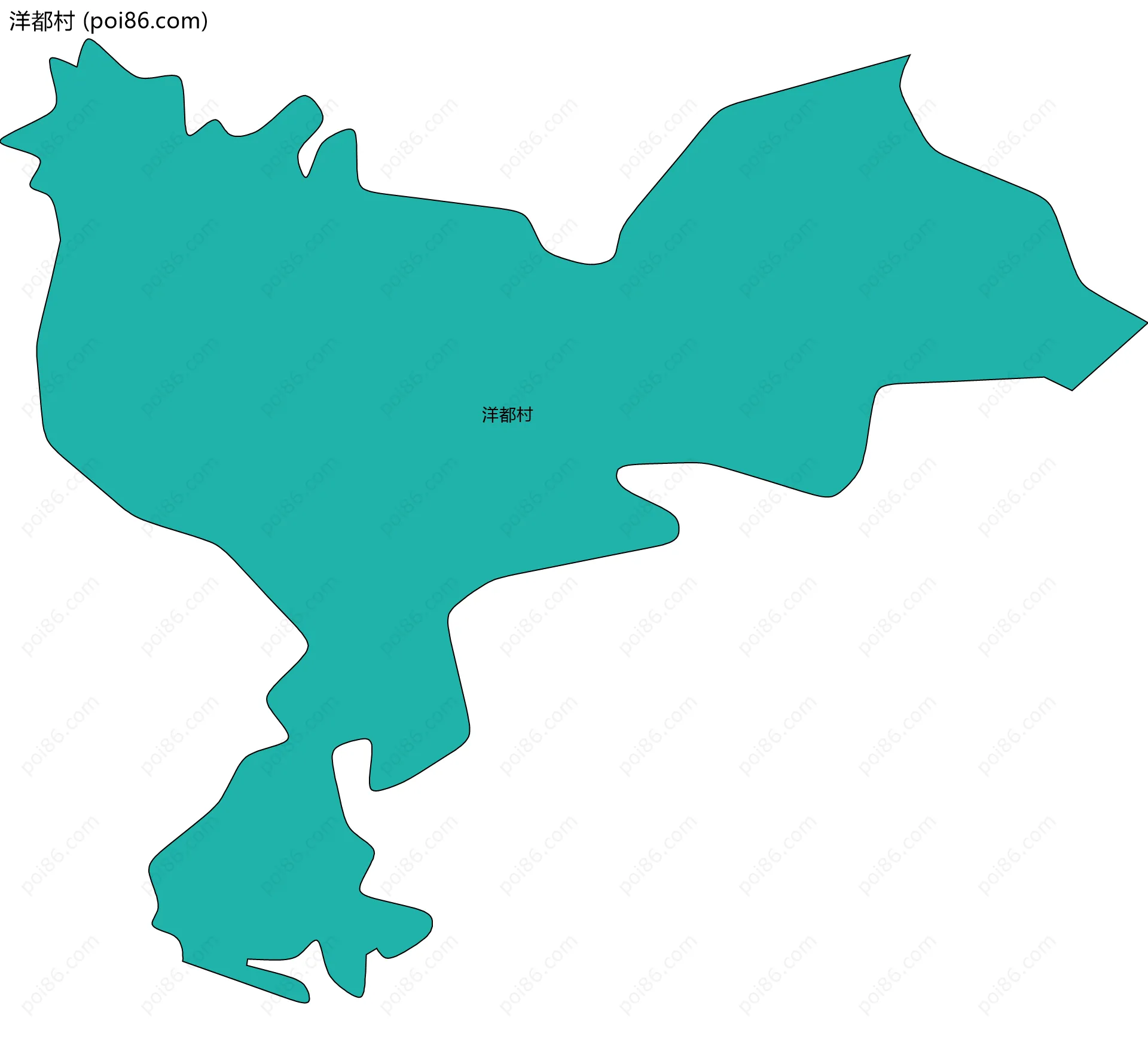 洋都村边界地图