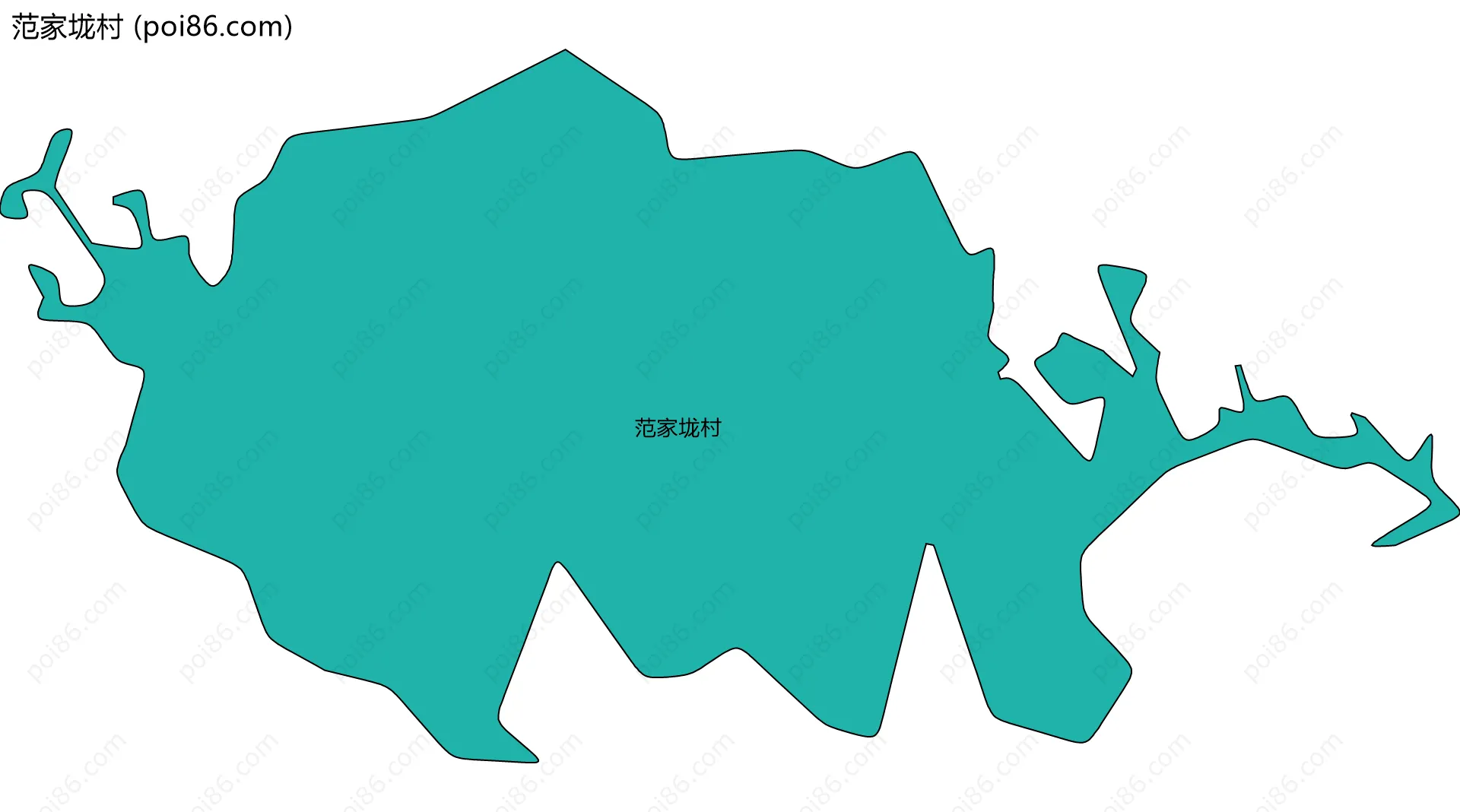 范家垅村边界地图