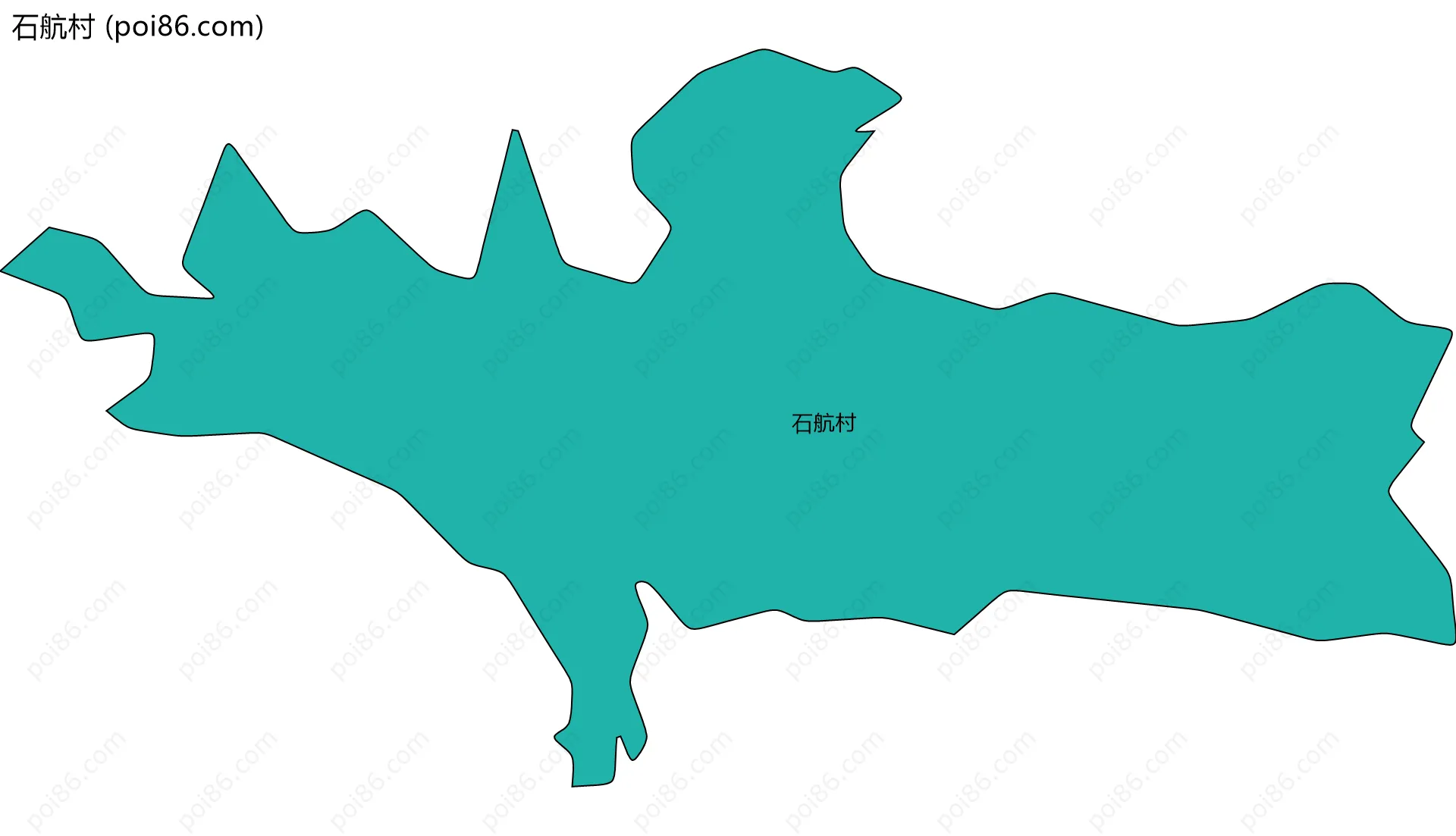 石航村边界地图
