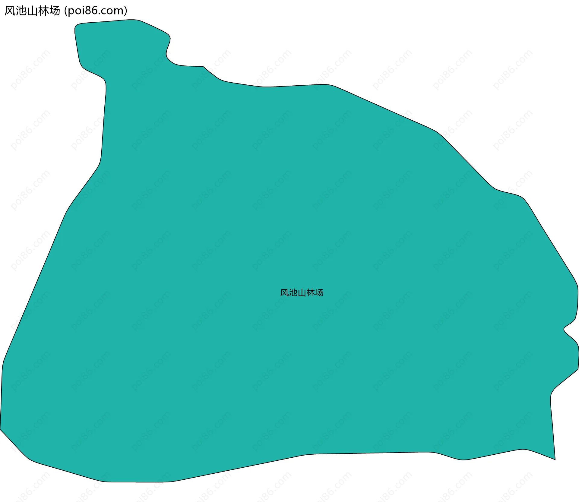风池山林场边界地图