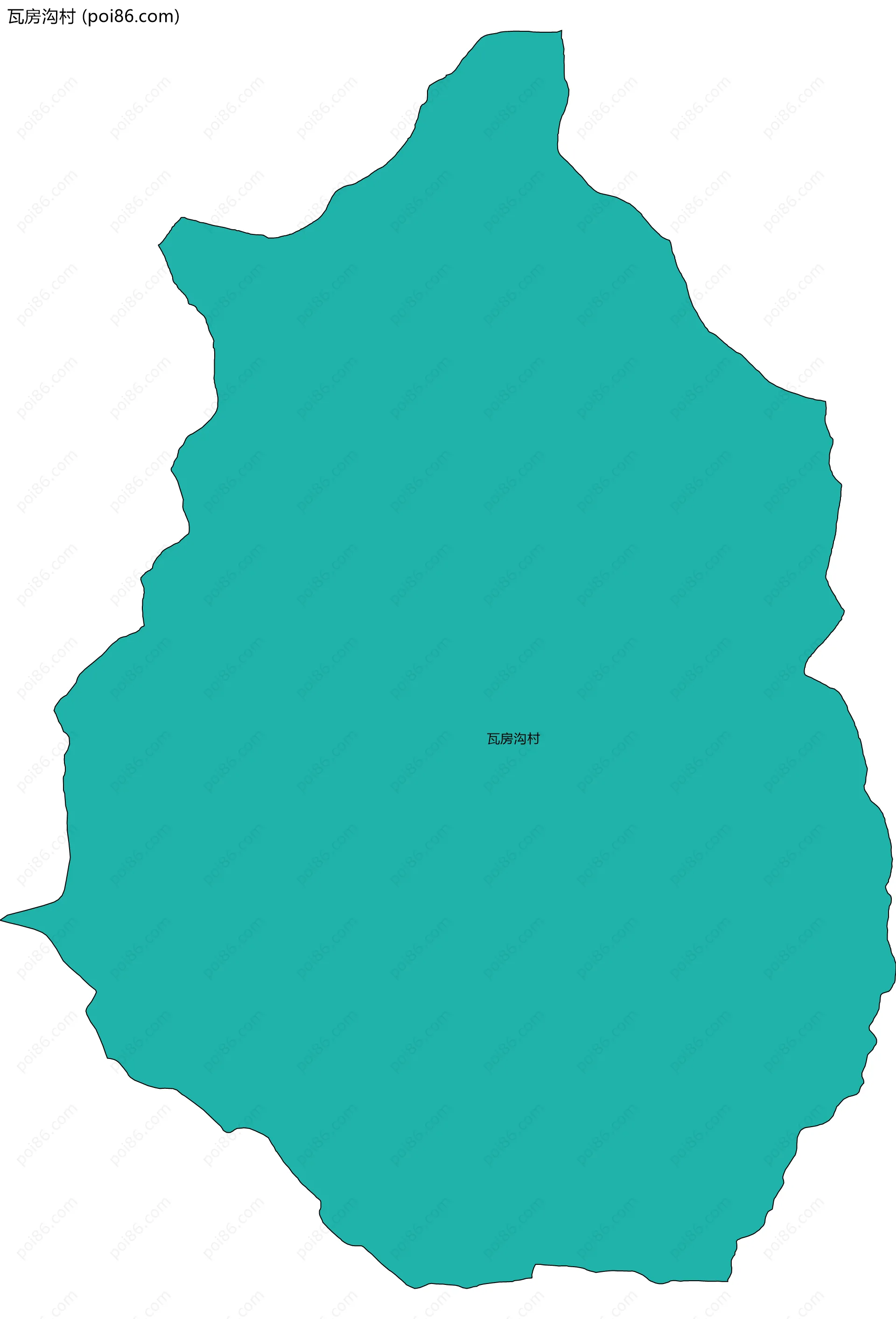 瓦房沟村边界地图